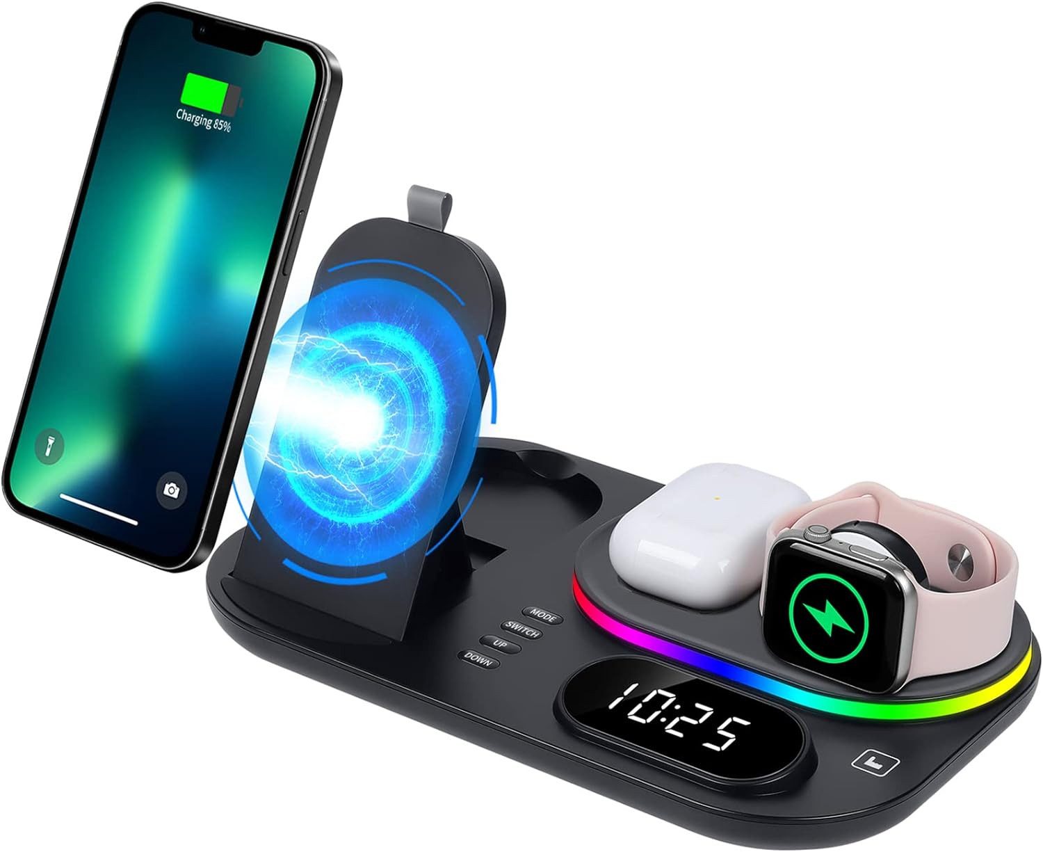 Kabelloses Ladegerät,Fast Wireless Charger, Induktive Ladestation Induktions-Ladegerät