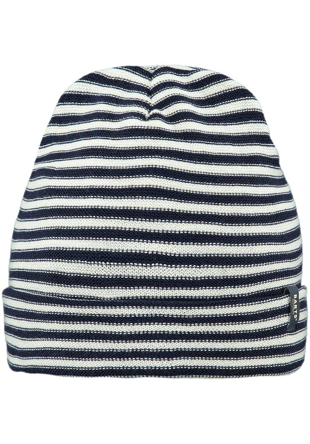 Strickmütze blau-weiß Barts