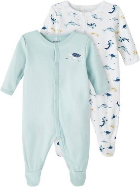 Name It Schlafoverall NBMNIGHTSUIT 2P W/F UNDERSEA NOOS (Packung, 2-tlg)