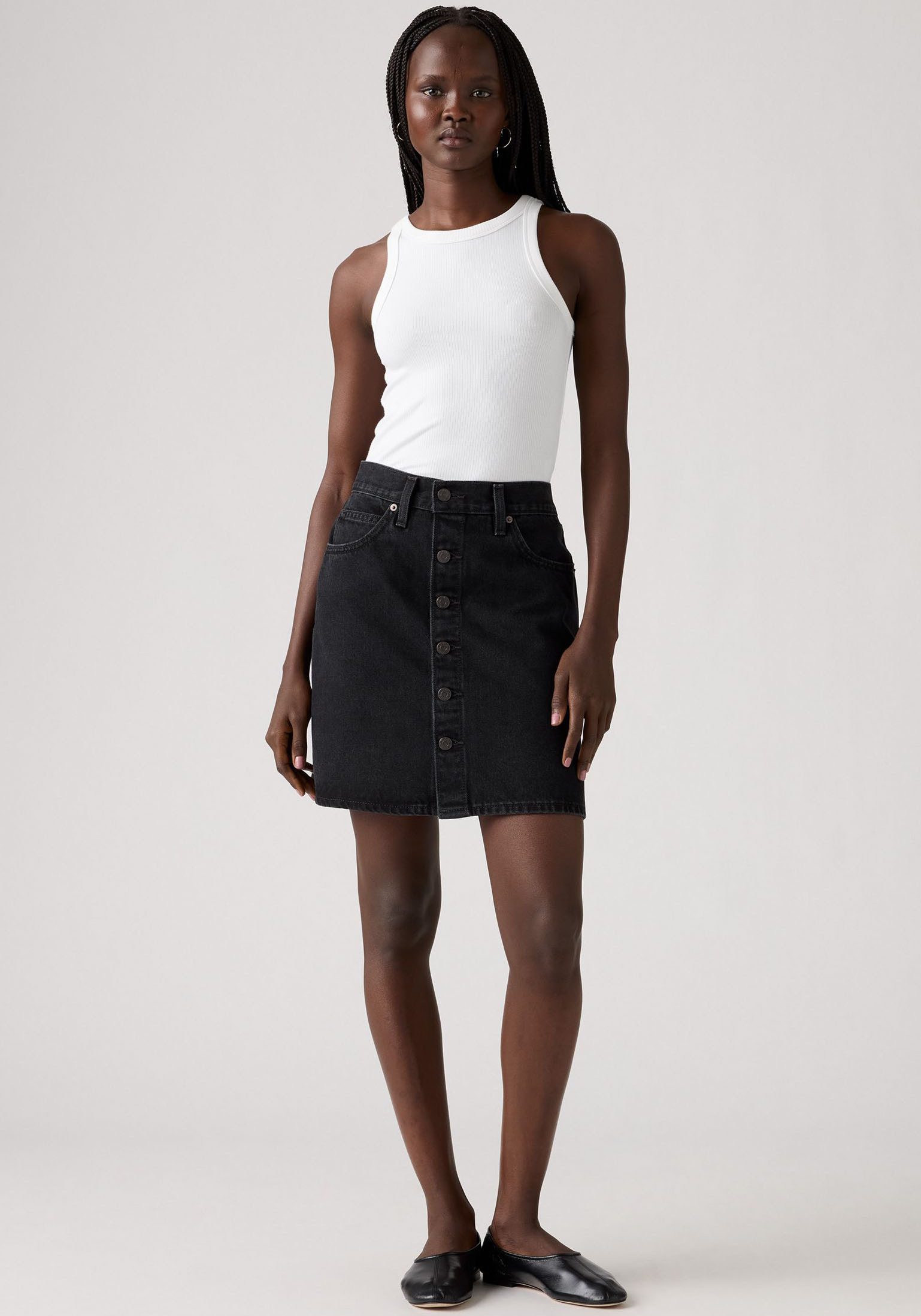 Levi's® Jeansrock RETRO BUTTON FRON leicht ausgestellt günstig online kaufen