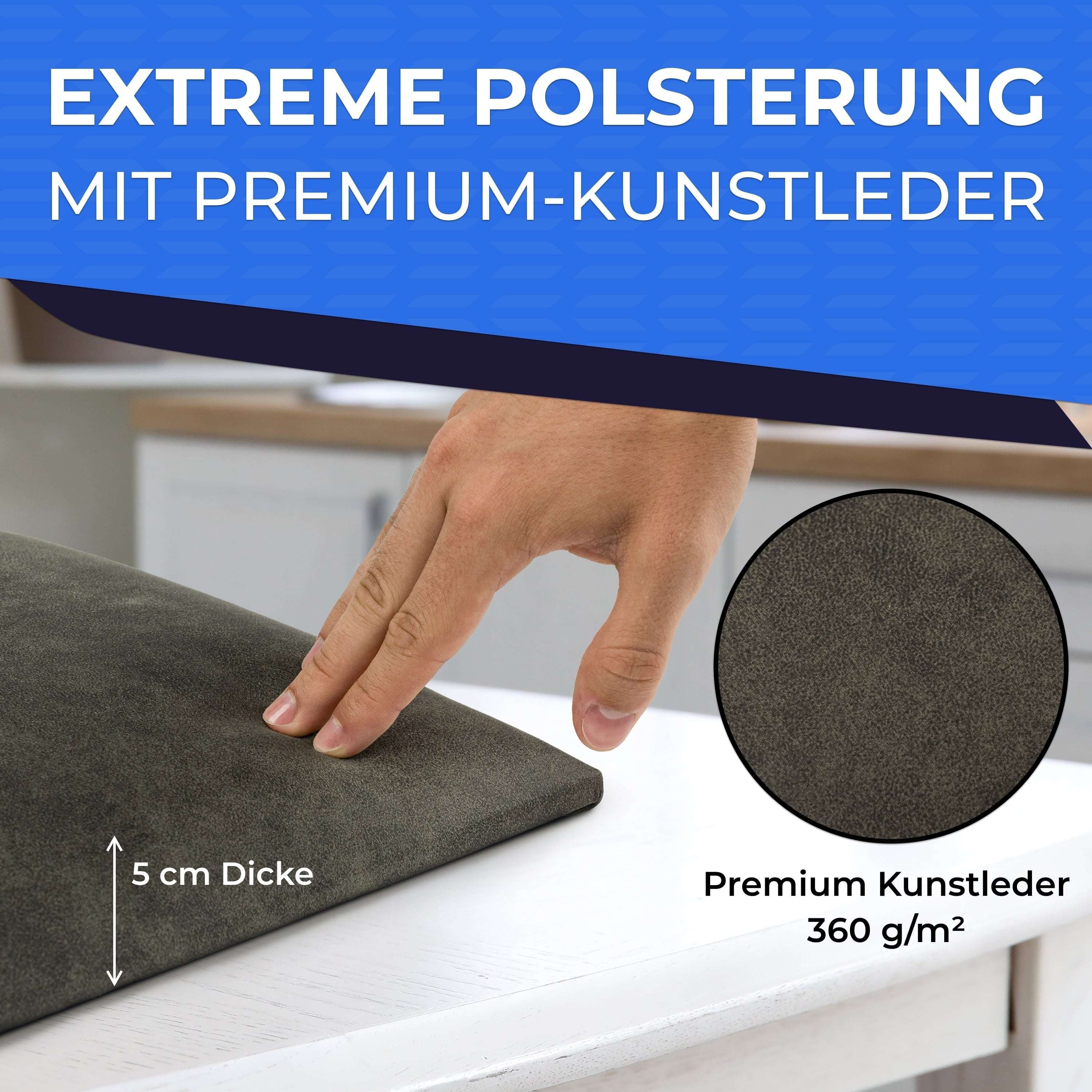 softwalls Kopfteil Wandkissen Leder - Kopfteil günstig online kaufen