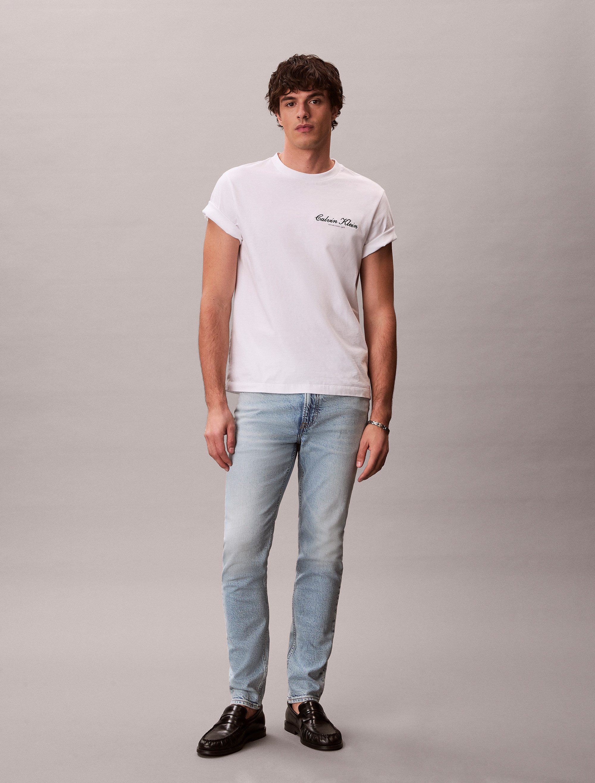Calvin Klein Jeans Slim-fit-Jeans SLIM TAPER mit Markenlabel – Bild 2 von 5