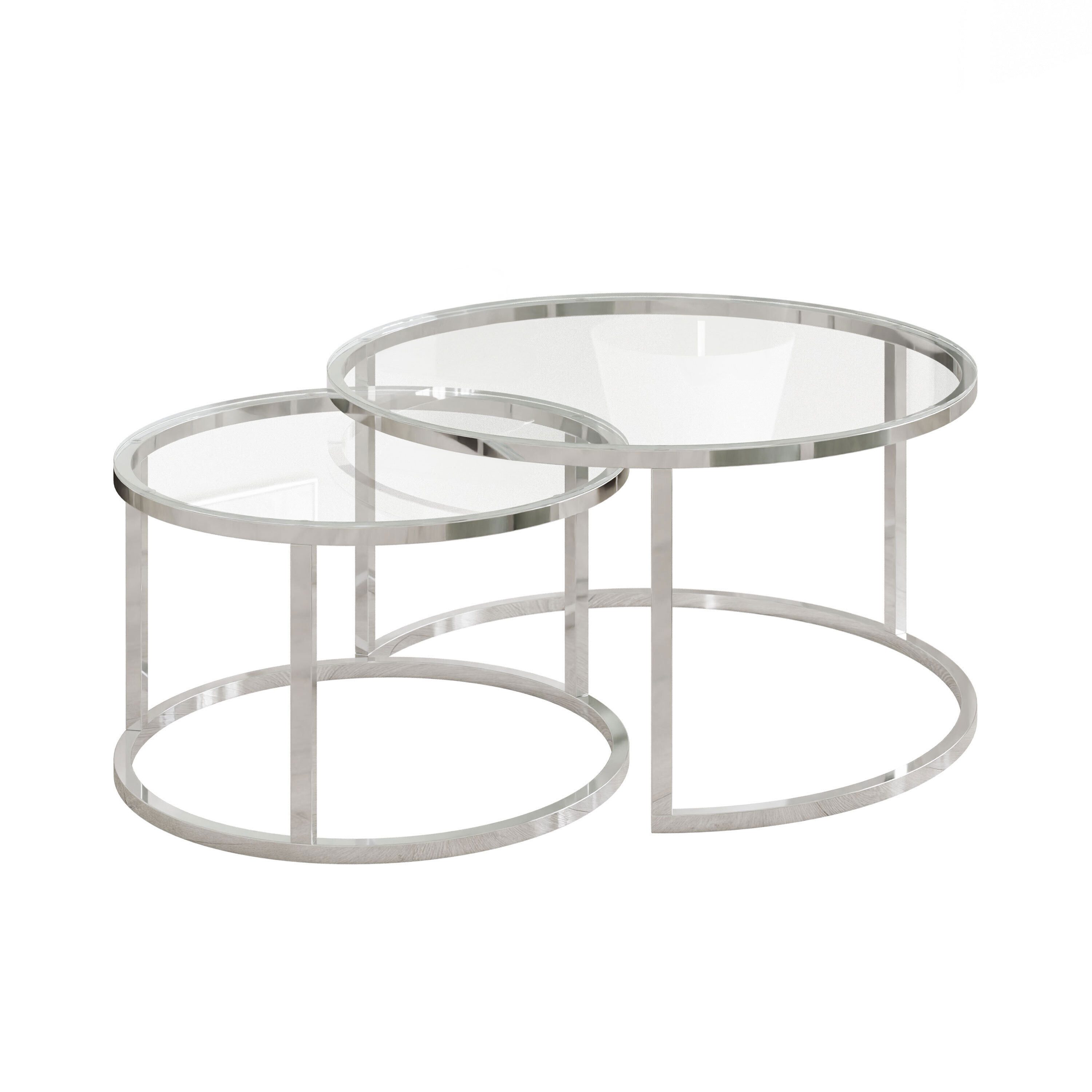 Lookway Couchtisch CIRI 2in1 GLASS mit günstig online kaufen