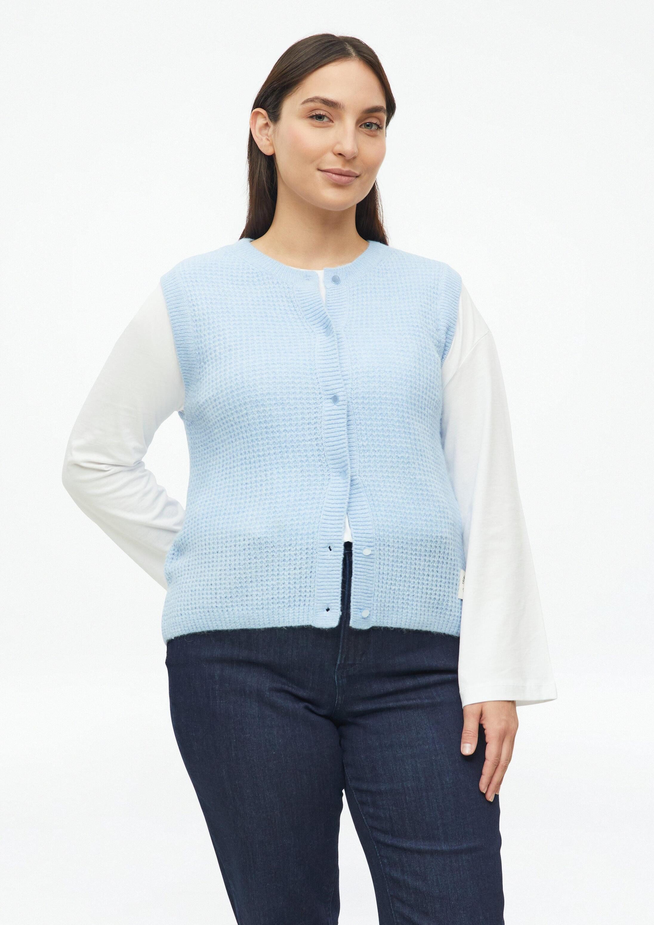 s.Oliver Funktionsweste Strickjacke Strickweste aus Alpakamix