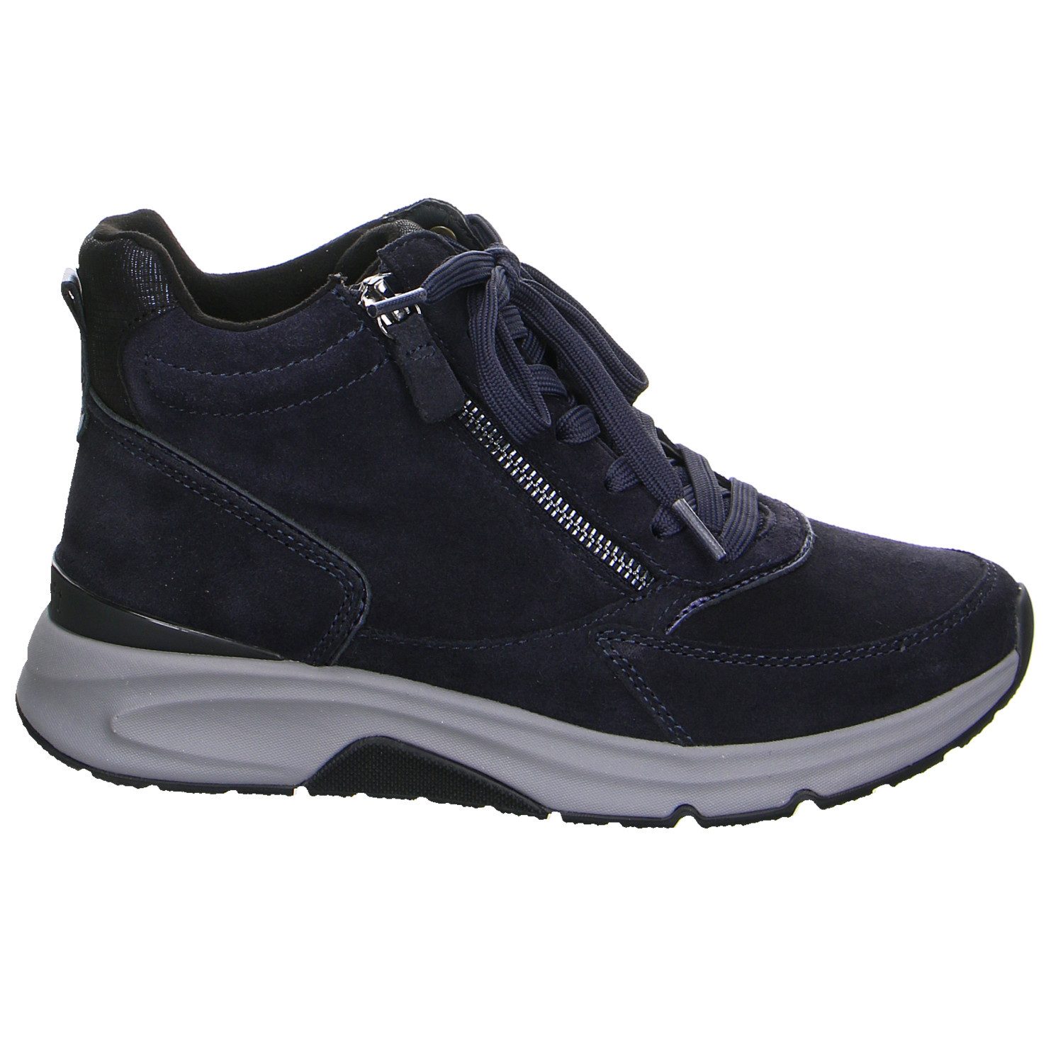 Gabor Comfort Gabor Fashion Velour Comfort Stiefelette blau Stiefelette
