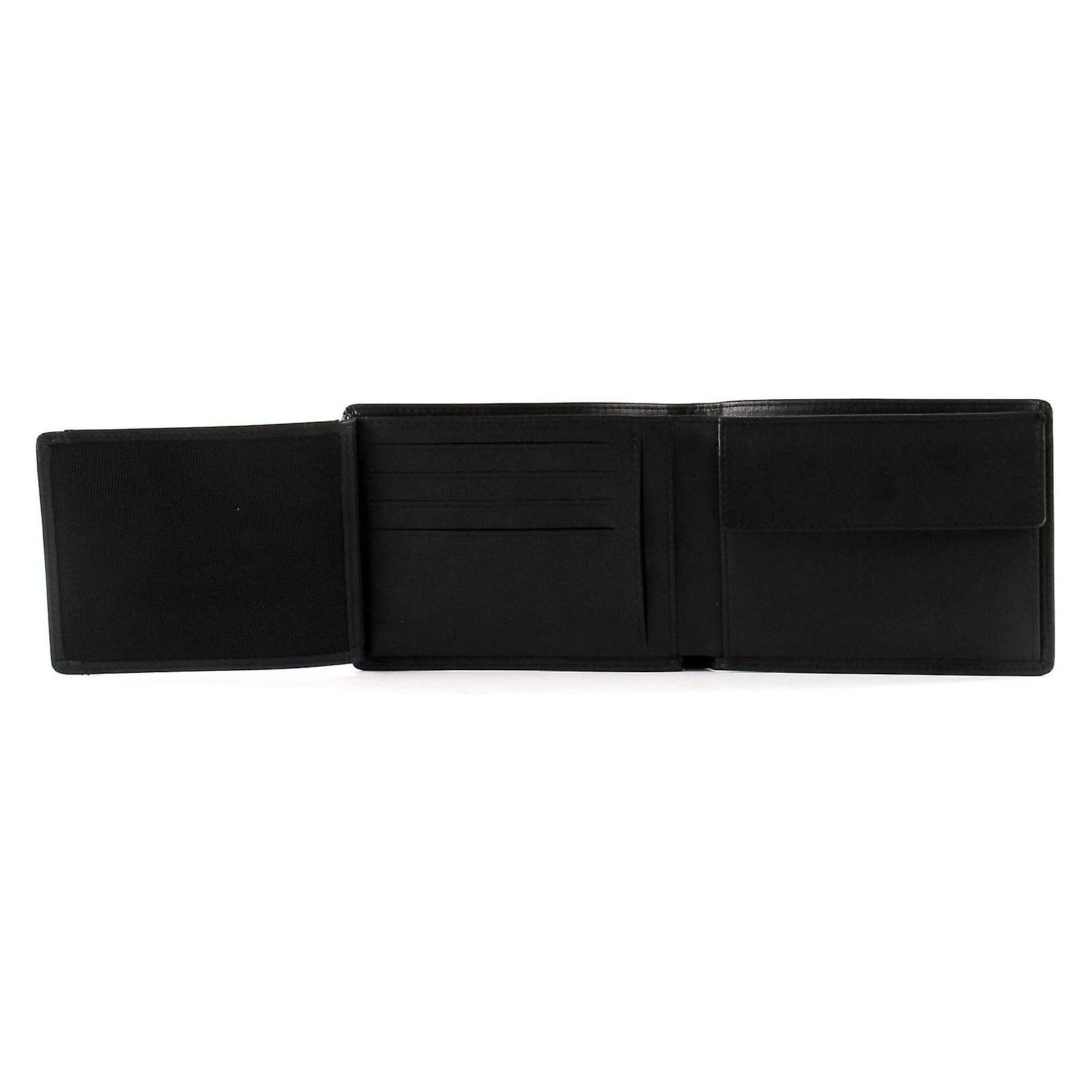 PORSCHE Design Geldbörse H10 Herren Portemonnaie mit Karten & Münzfach, Carbon & Silber-Emblem, inkl. Geschenkbox