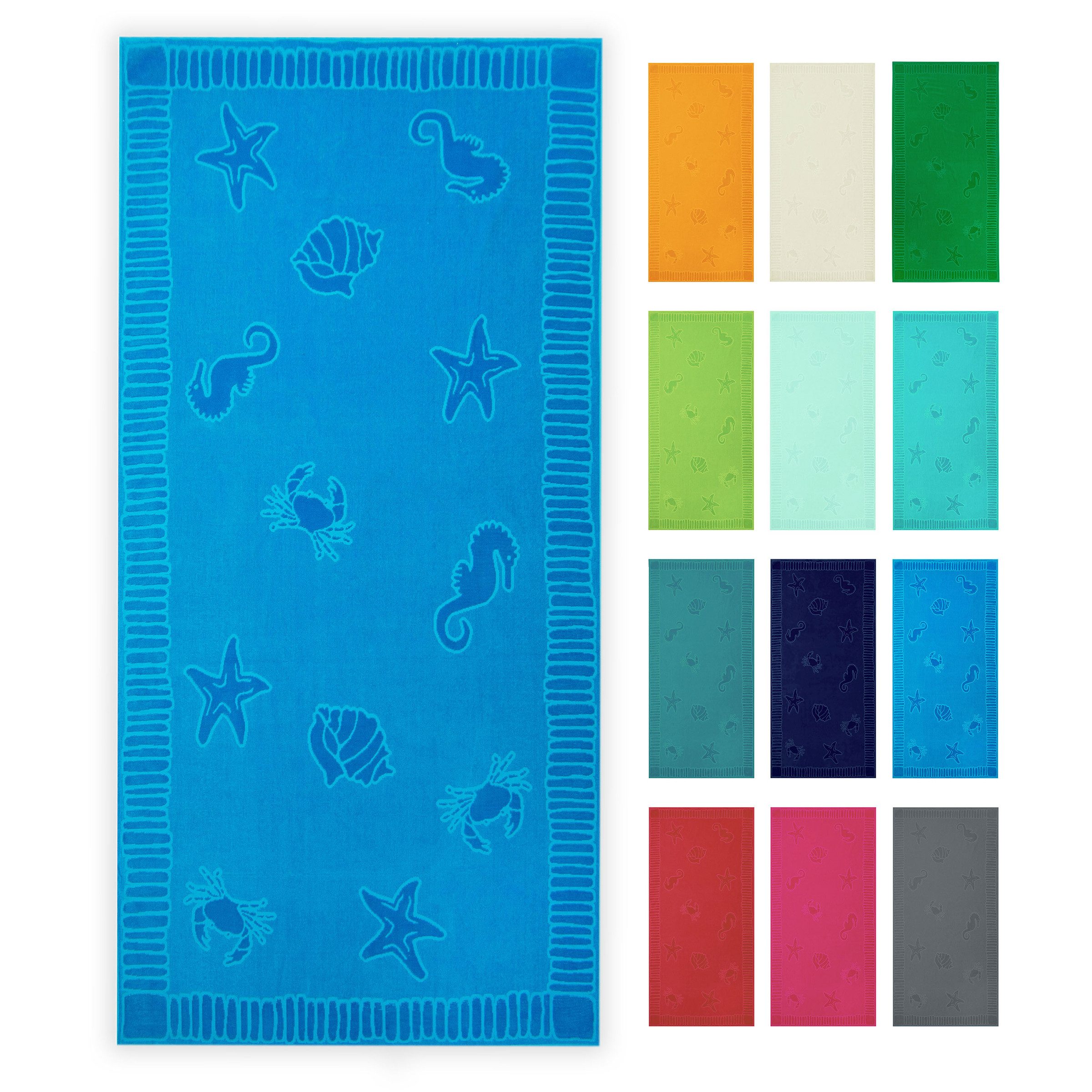 ZOLLNER Strandtuch, Frottier (1-St), 100 x 200 cm, 100% Baumwolle, vom Hote günstig online kaufen