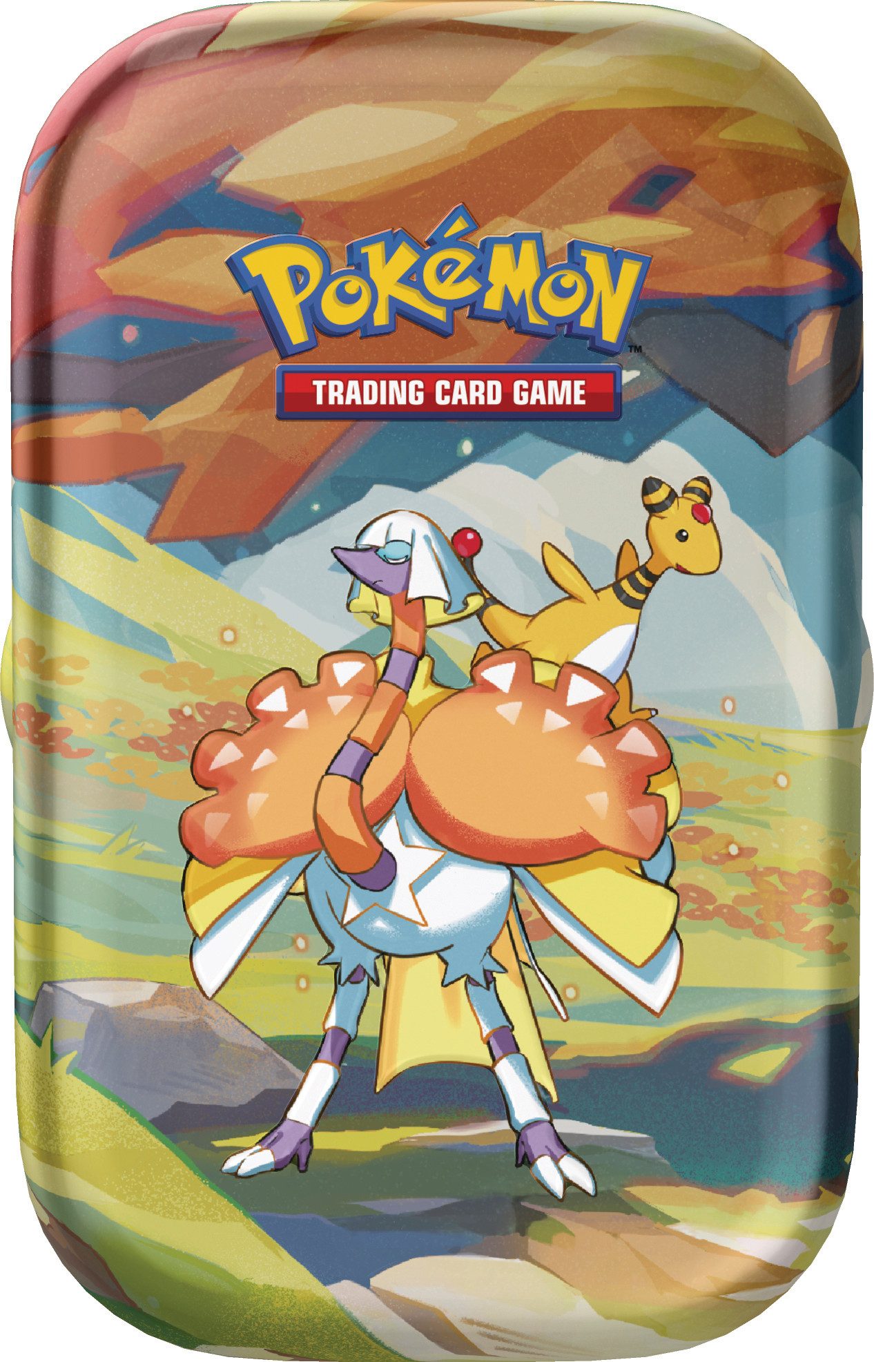 Sammelkarte Pokémon Mini-Tin-Box Farbenfrohes Paldea: Psiopatra & Ampharos