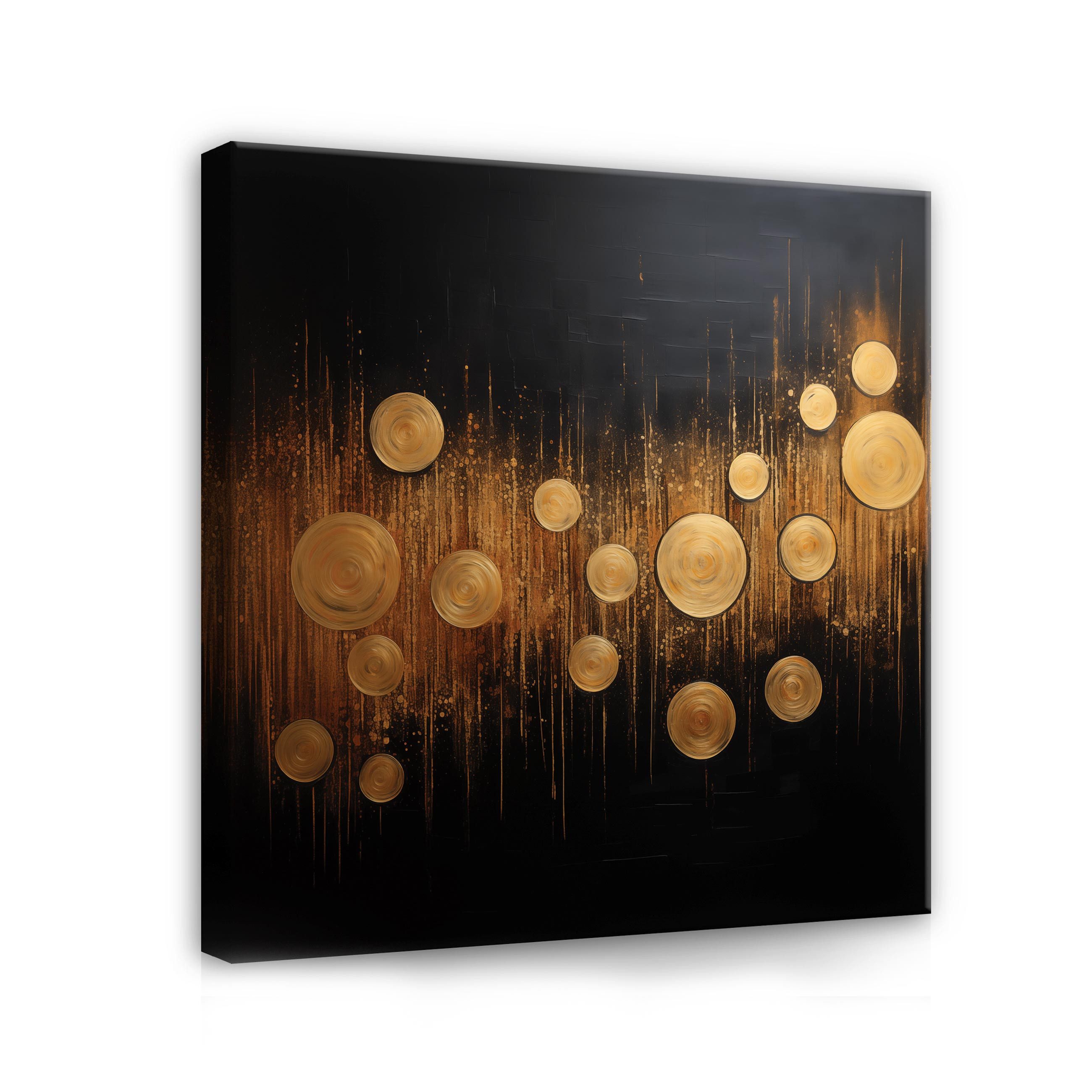 Wallarena Leinwandbild Abstrakt Gold Schwarz Glamour günstig online kaufen