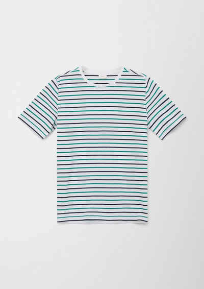 s.Oliver Kurzarmshirt T-Shirt mit Streifen