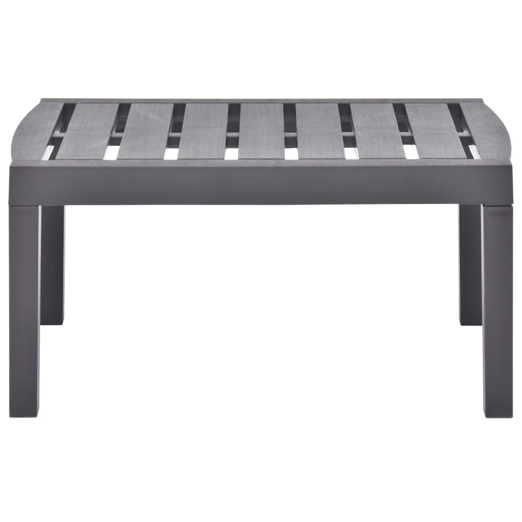 vidaXL Gartentisch Gartentisch Mokka 78x55x38 cm Kunststoff (1-St)