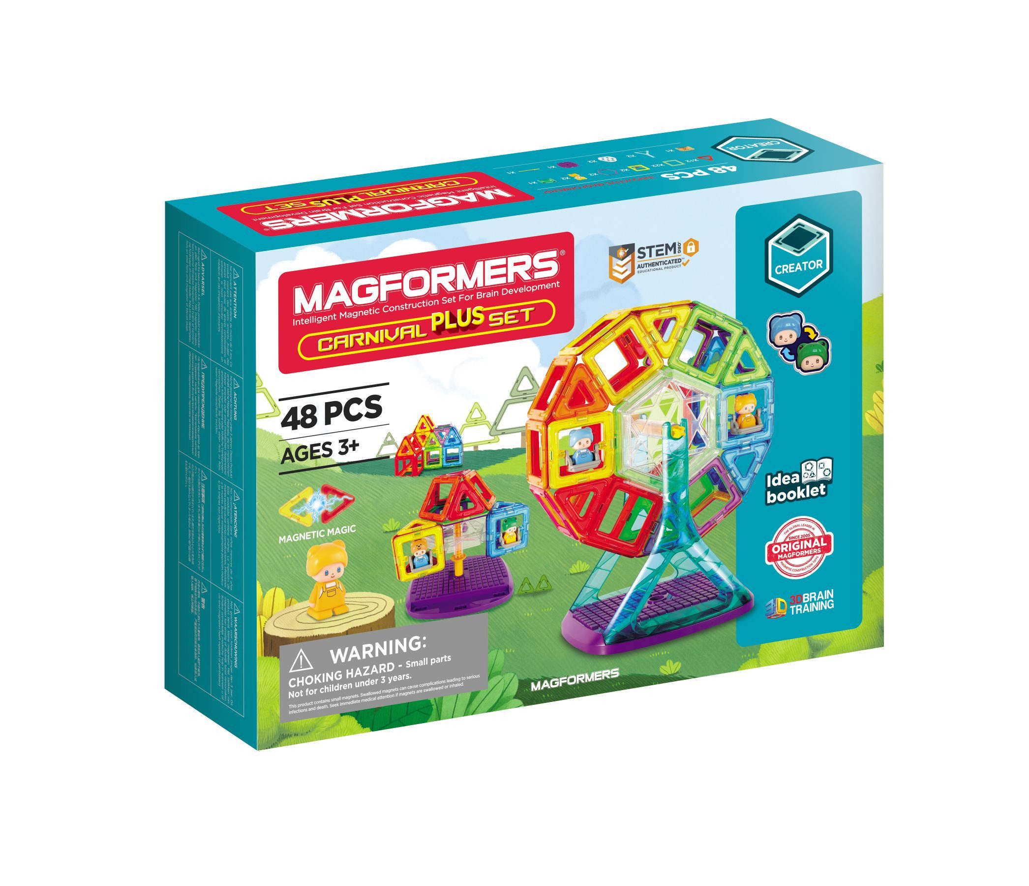 MAGFORMERS 278-96 - Magformers Carnival Plus Set Magnetspielbausteine, (48 St)