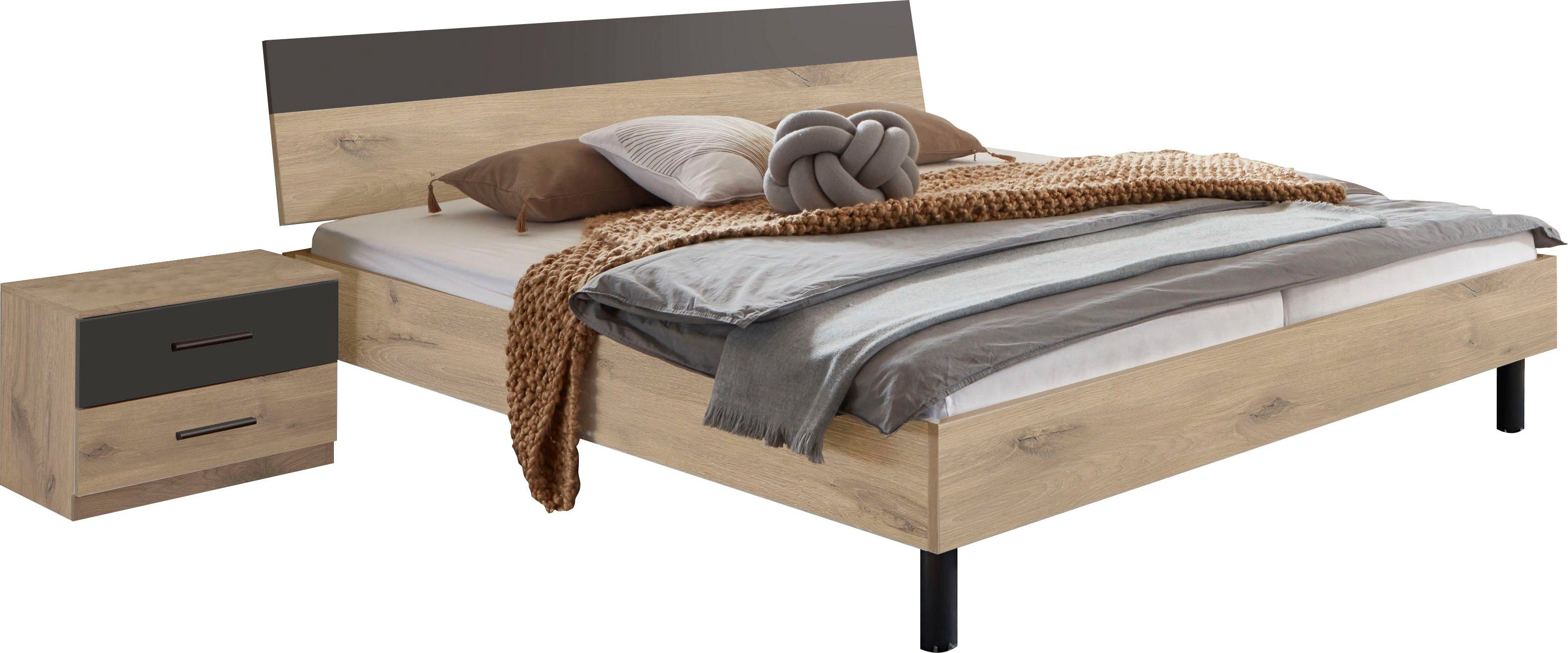 Wimex Bettanlage Budapest, Inklusive 2 Nachtschränke, Liegefläche 180x200cm