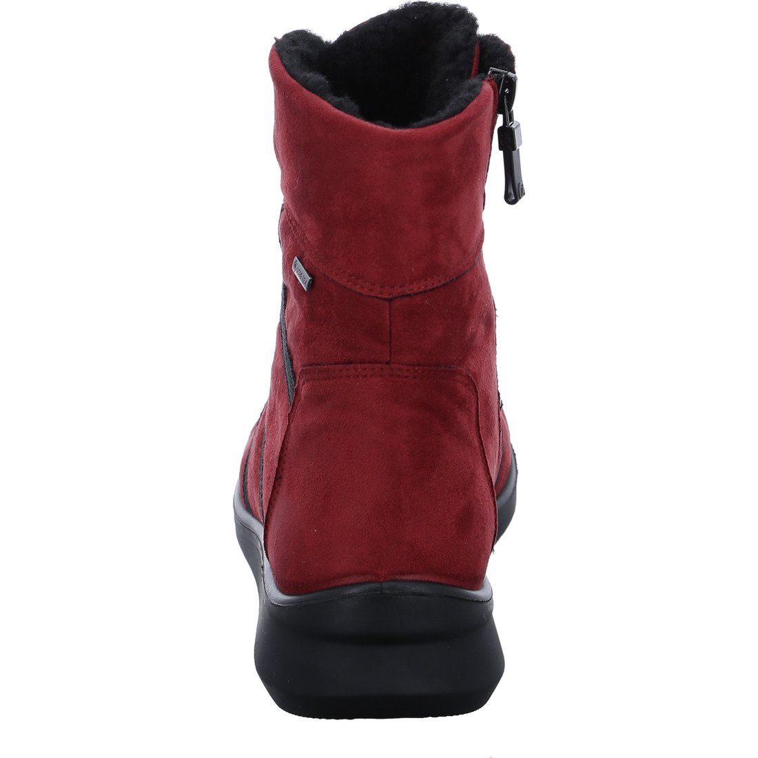 Schuhe, Damen Ara Toronto Stiefel 049634 Ara Stiefel rot - Textil