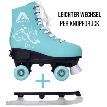 Apollo Rollschuhe 2in1 Rollschuhe und Schlittschuhe Super Skate -, 2in1 Roll- & Schlittschuhe, größenverstellbar