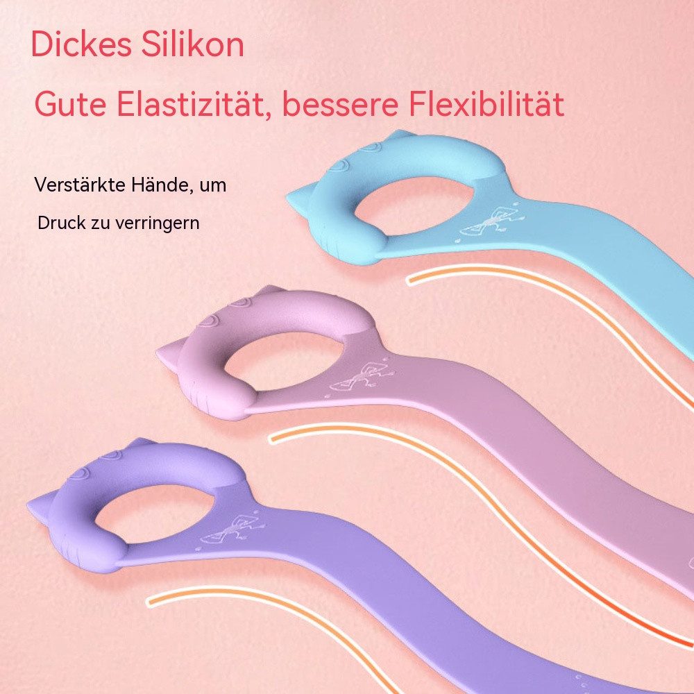 Blusmart Trainingsbänder 3 Stück Yoga Gurt Gymnastikband Elastisches Resistance Band, 8-förmiges Fitness,Für Physiotherapie, Yoga, Pilates, Dehnung