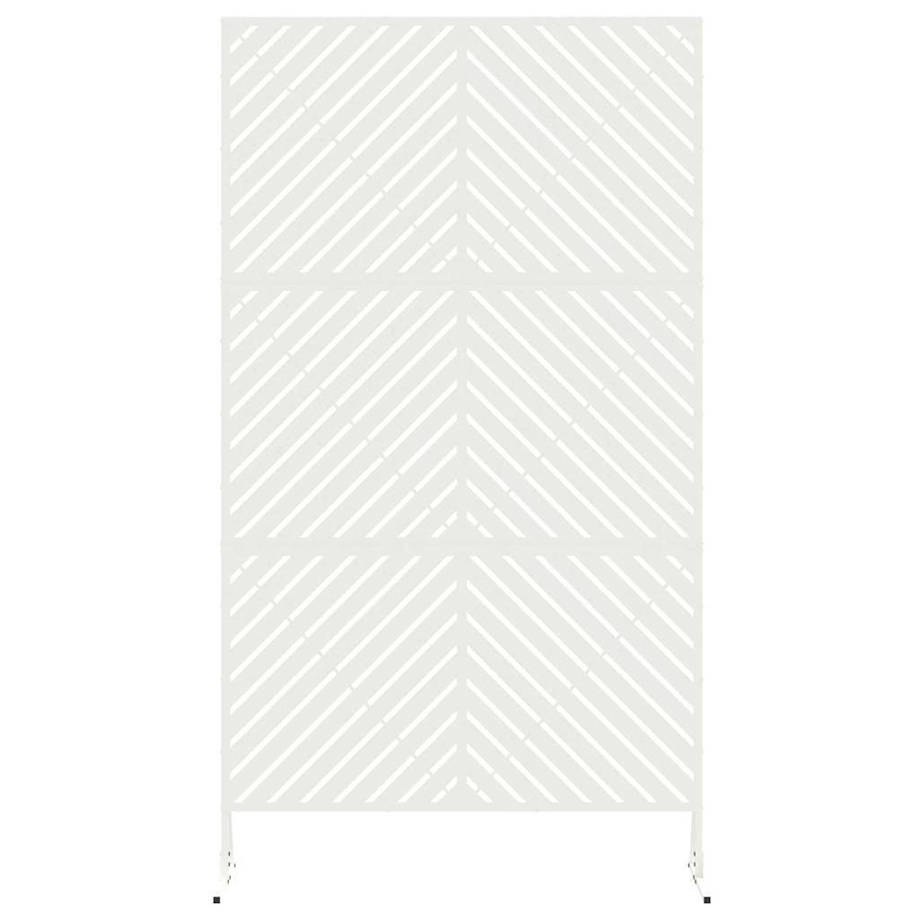 vidaXL Seitenmarkise 100 x 50 x 180 cm Sichtschutz Weiß 100x50x180 cm aus Stahl