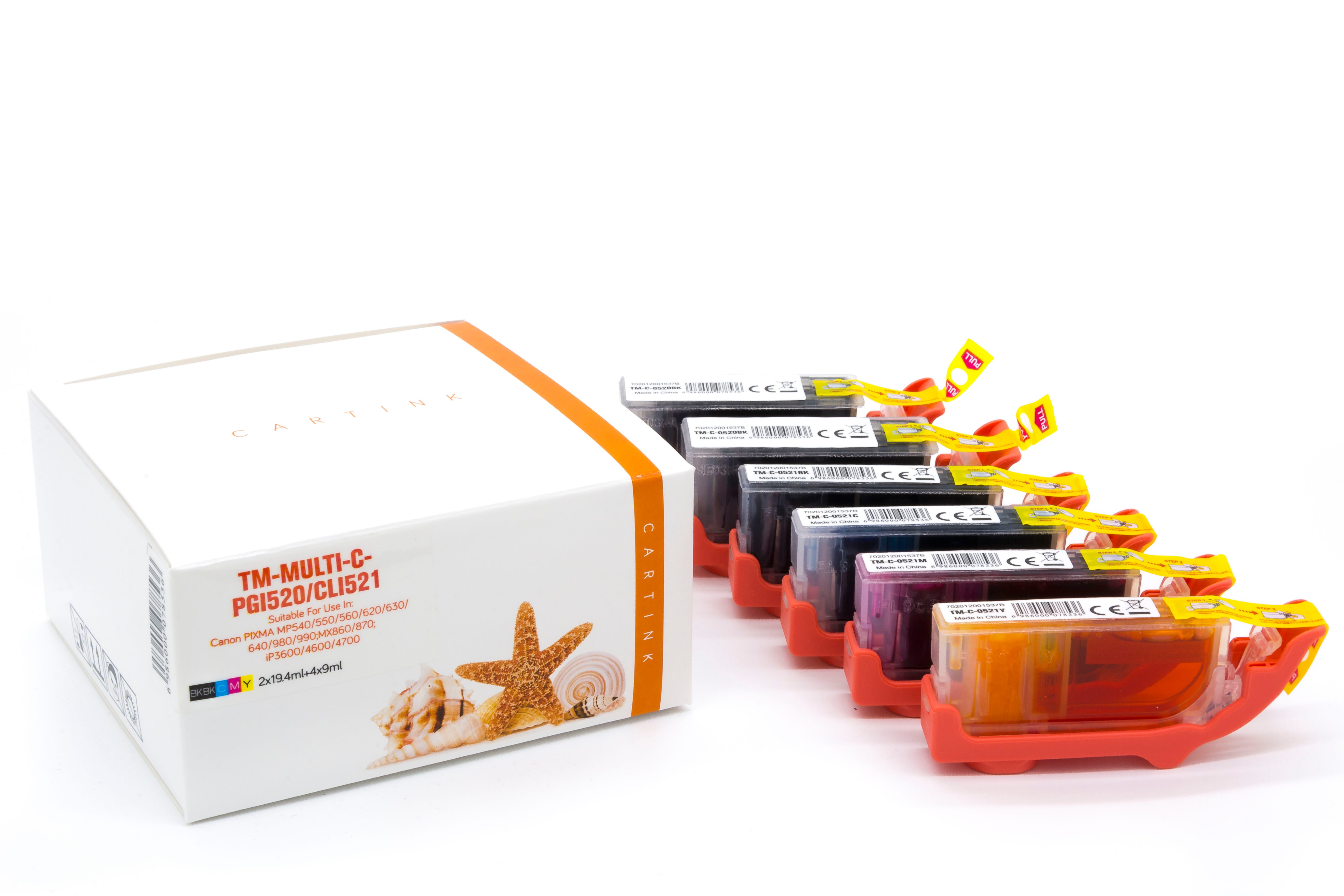 Supplies Germany 4 / bkcmy = 9 ml Tintenpatrone (1-tlg., Tintenpatrone MultiPack 2x PGI + 1x CLI Bk,C,M,Y)