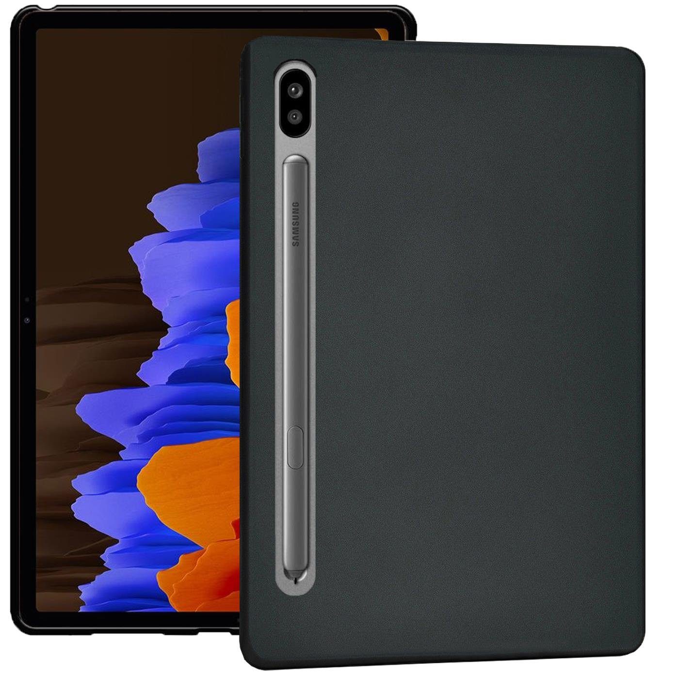 CoolGadget Tablet-Hülle Silikon Case Tablet Hülle Für Samsung Galaxy Tab S7+ 26,4 cm (10,4 Zoll), Hülle dünne Schutzhülle matt Slim Cover für Samsung Tab S7 Plus