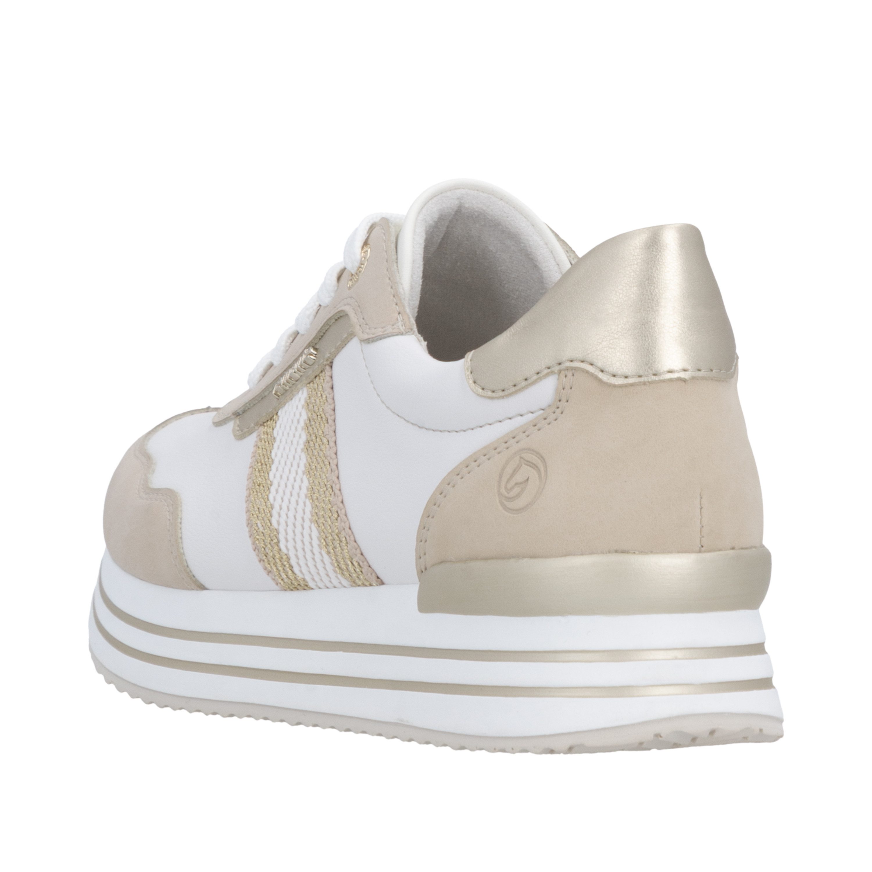 Remonte Plateausneaker Halbschuh, Schnürschuh mit Metallicdetails und Softf günstig online kaufen