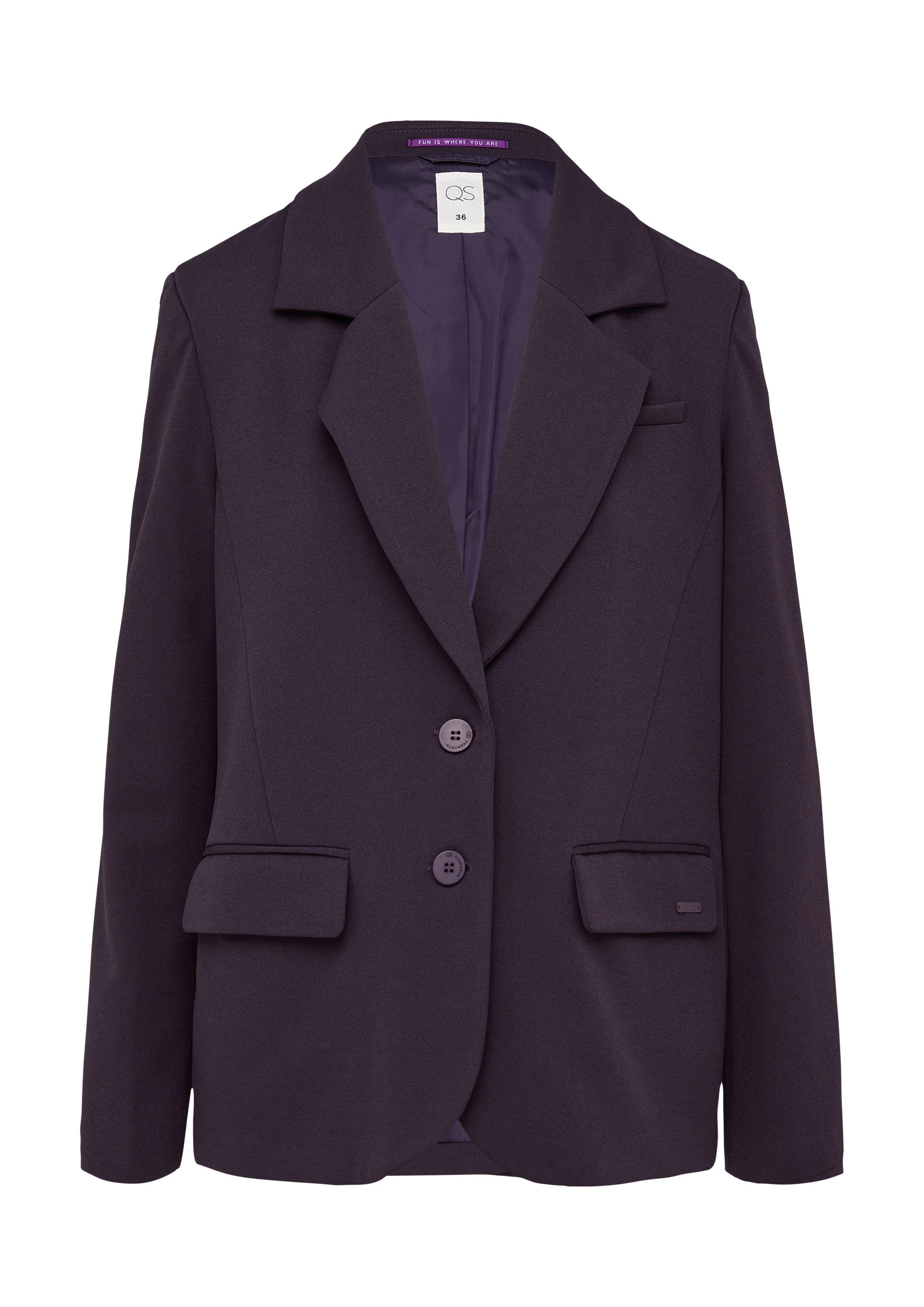 QS Jackenblazer Indoor-Blazer (1-tlg) günstig online kaufen