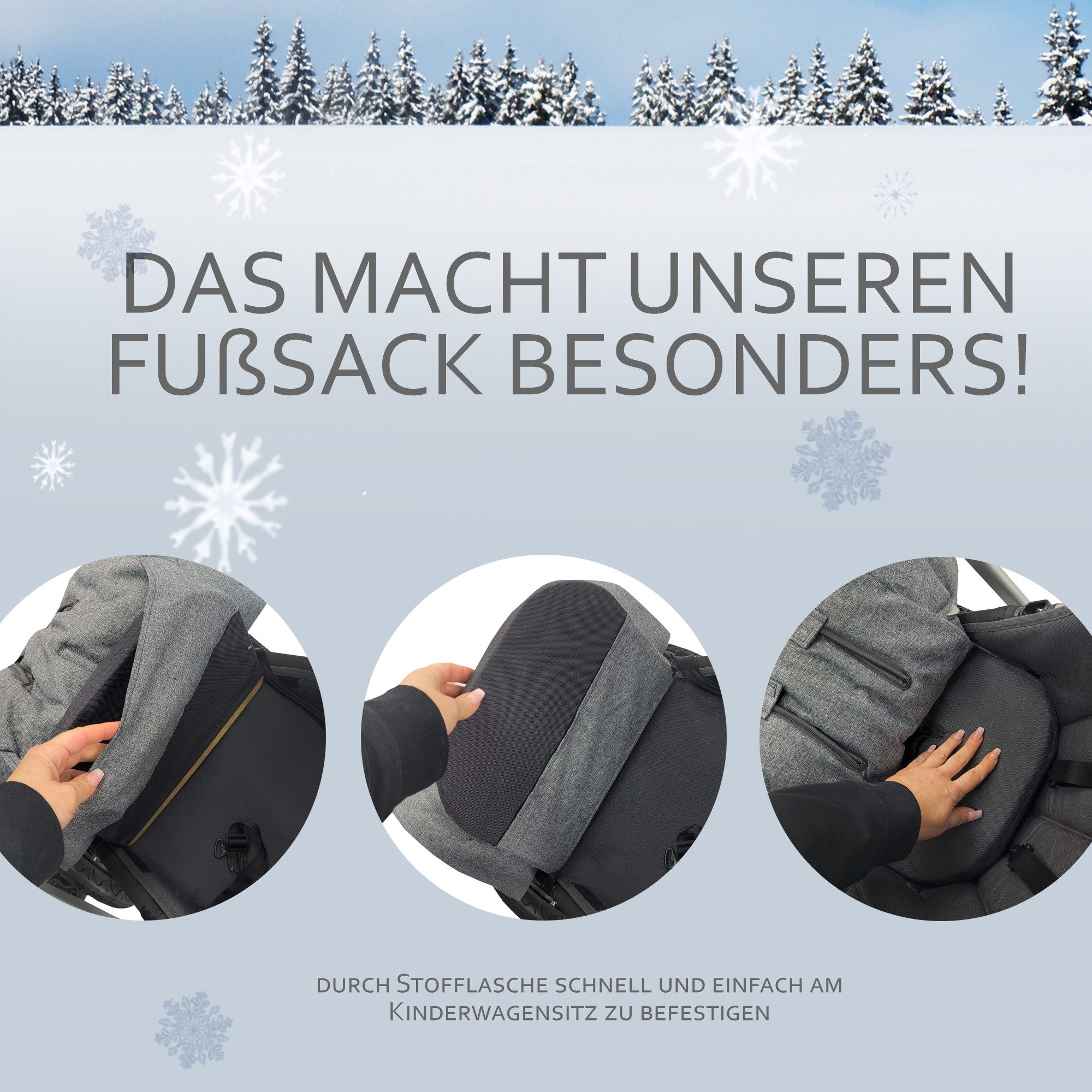 BambiniWelt by Rafael K. Fußsack Winterfußsack kompatibel mit Bugaboo Cameleon, mit Wolle (Mod-K)