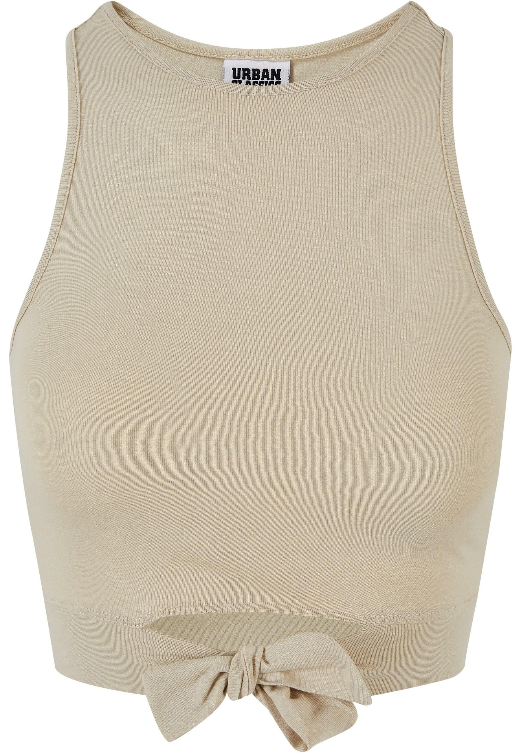 URBAN CLASSICS Muskelshirt "Urban Classics Damen Ladies Cropped Knot Top", günstig online kaufen