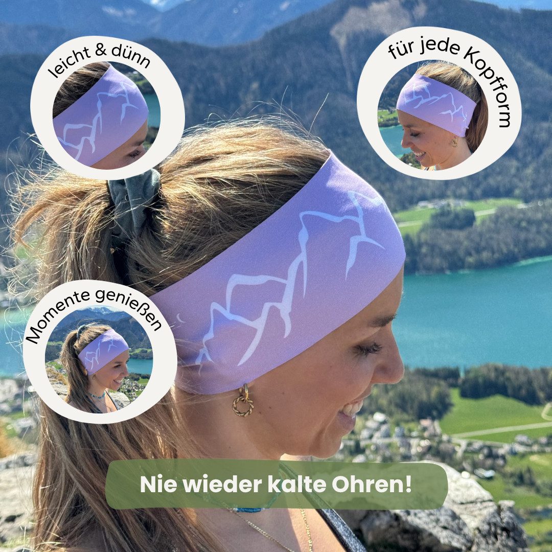 Gipfelgaudi Stirnband Outdoor Stirnband Atmungsaktiv & rutschfest, Ideal für Sport, Outdoor angenehmes und weiches Material für 100% Tragekomfort, elastisch