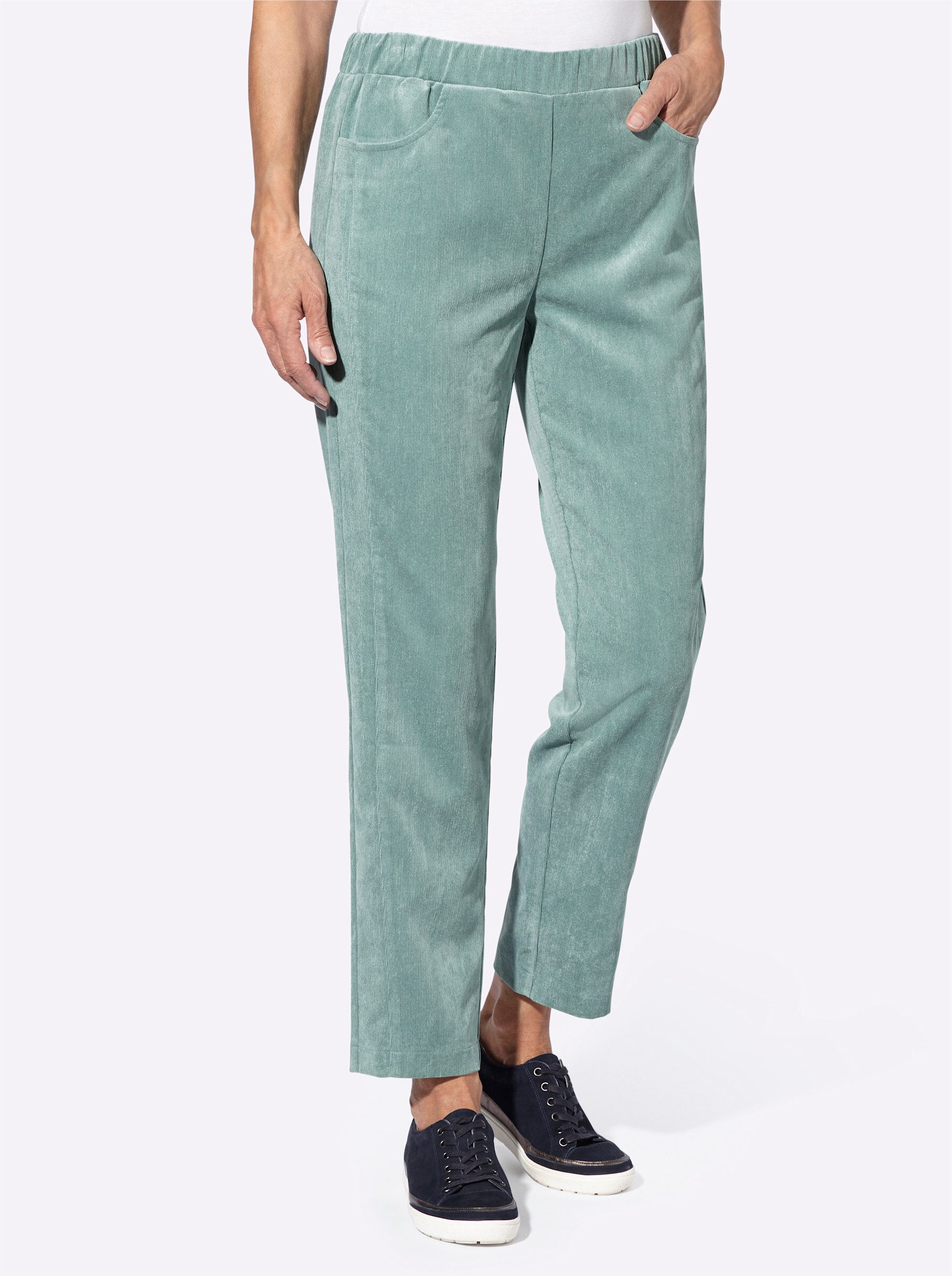 Sieh an! Jerseyhose Cordhose Innenbeinlänge ca.71 cm günstig online kaufen