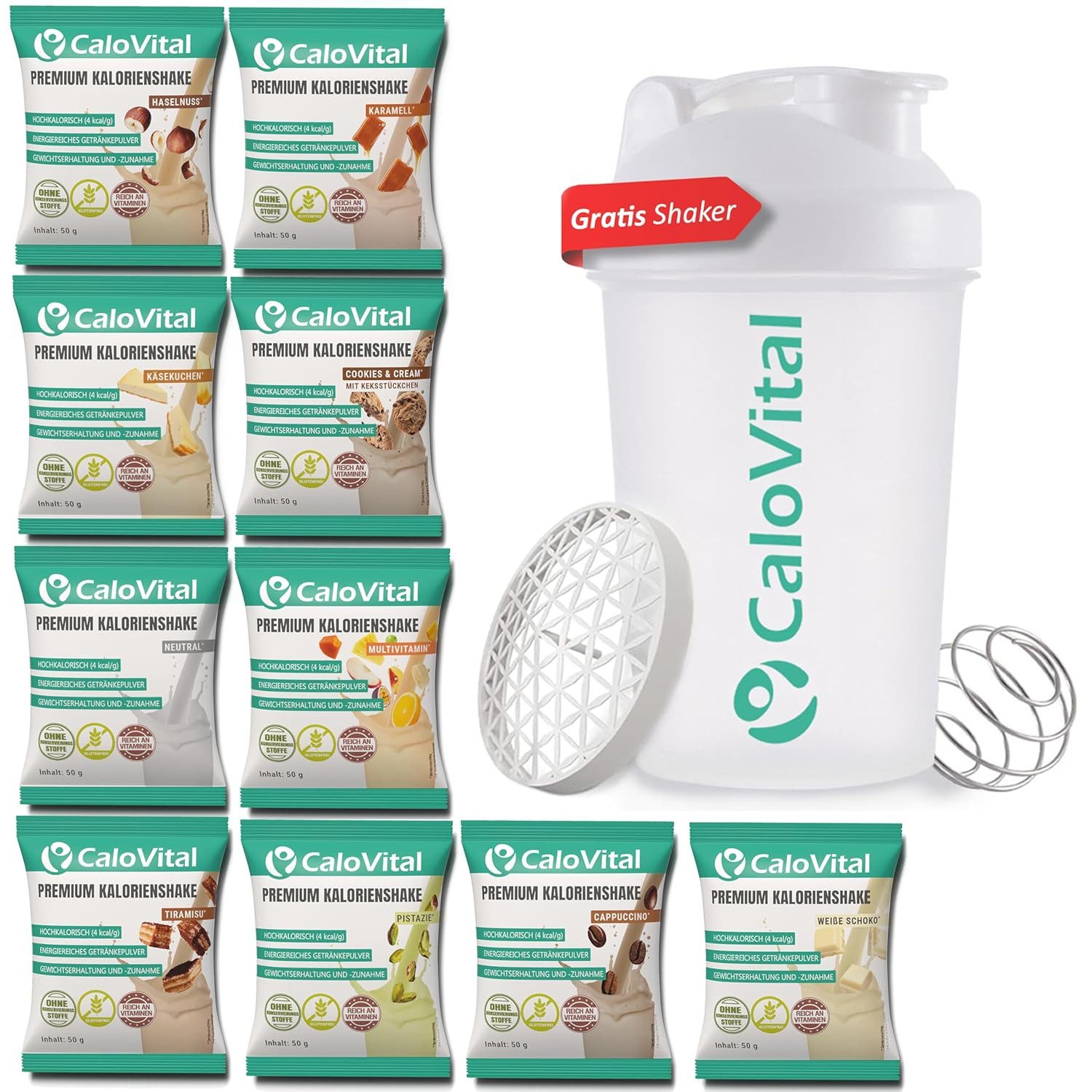 CaloVital CaloVital Hochkalorische Trinknahrung als Trinkmahlzeit zum Zunehmen Pulver, 500 g