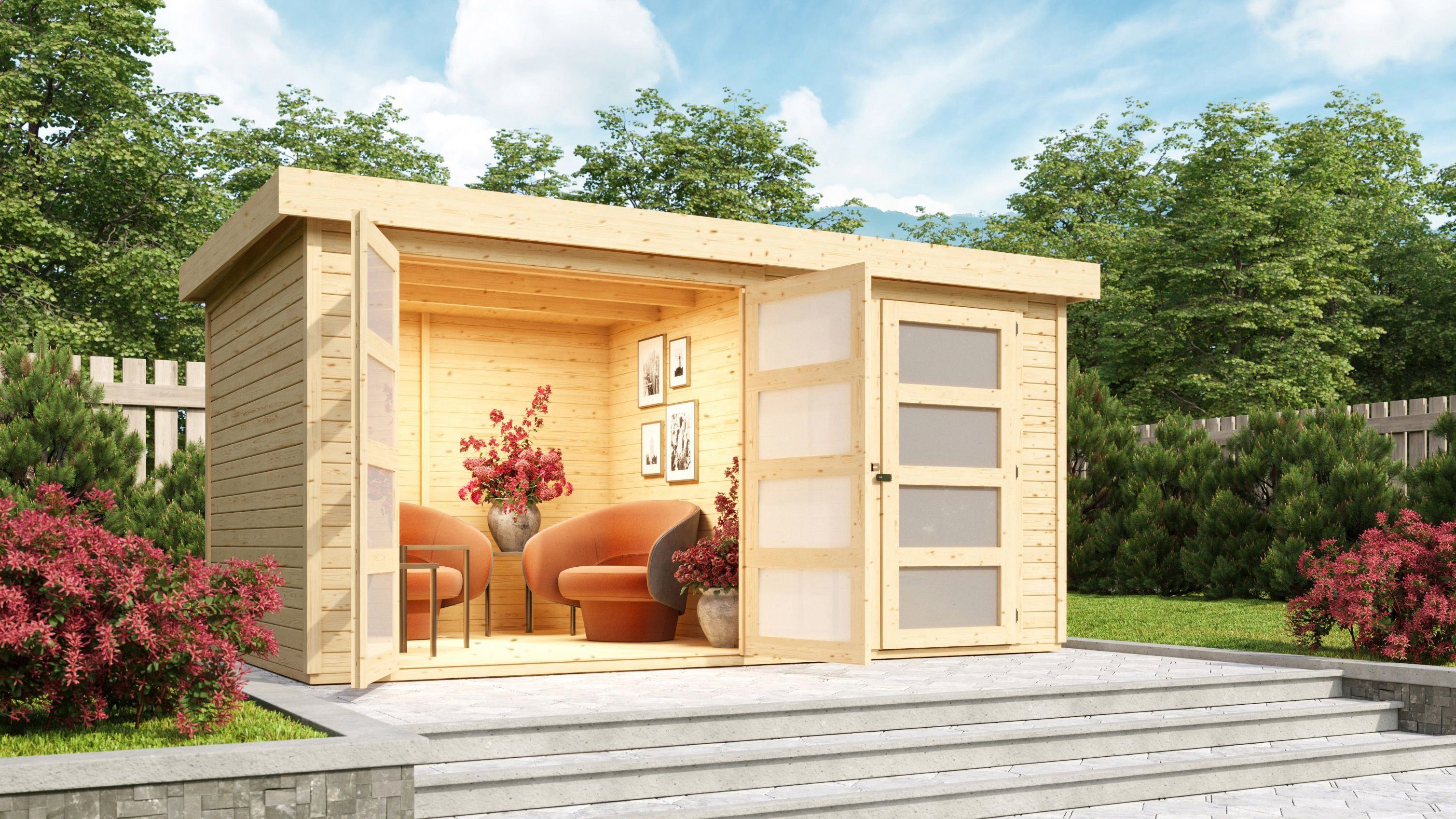 Karibu Gartenhaus Mühlentrup 2, BxT: 430x308 cm