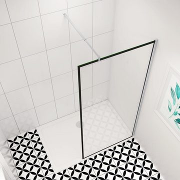 duschspa Duschwand 8mm NEU ESG Nano Glas Walk in Dusche Duschtrennwand Glaswand, Einscheibensicherheitsglas, Sicherheitsglas, (Set), Glas, Nano Glas