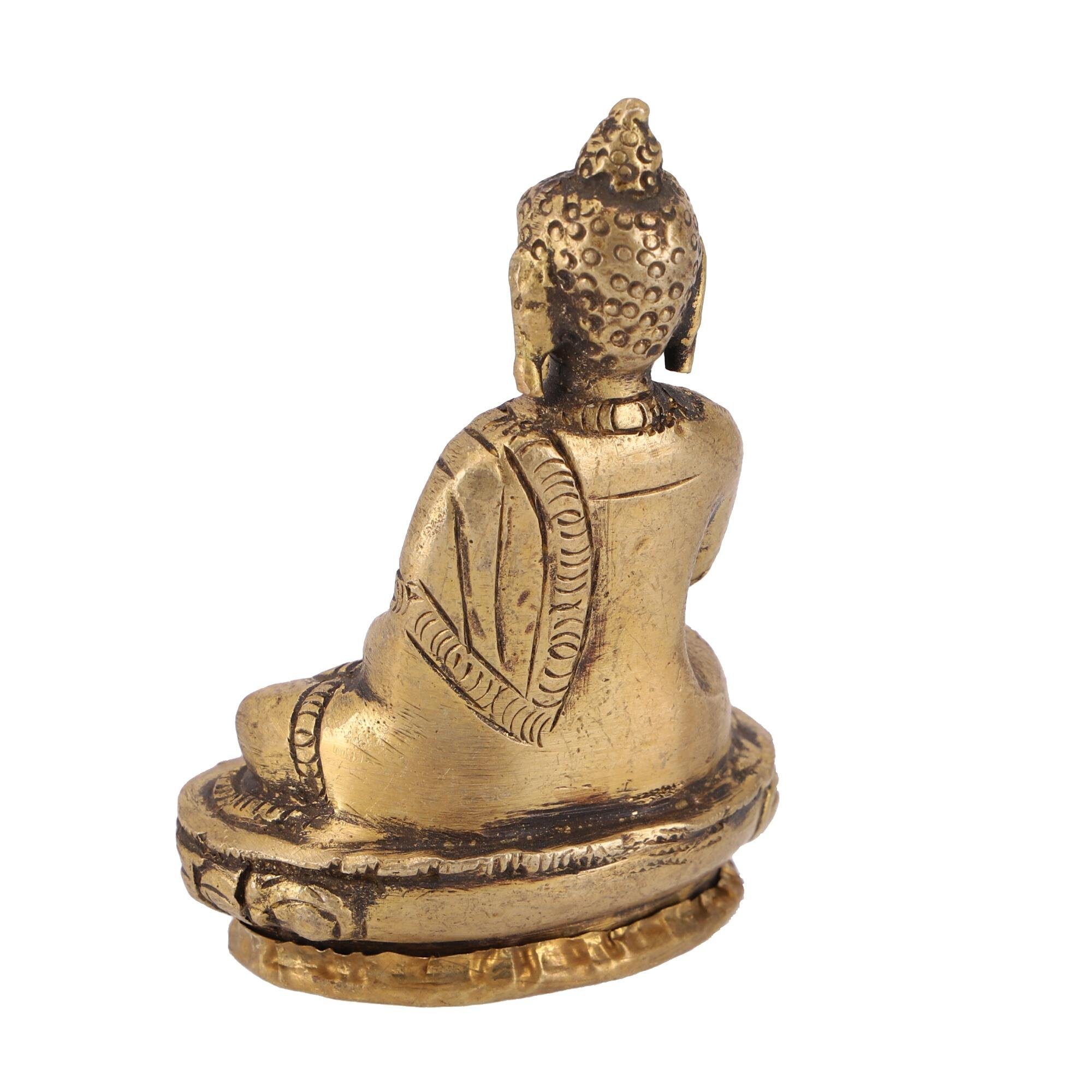 aus Abhaya.. Buddha Buddhafigur Statue Guru-Shop Messing Amoghasiddhi