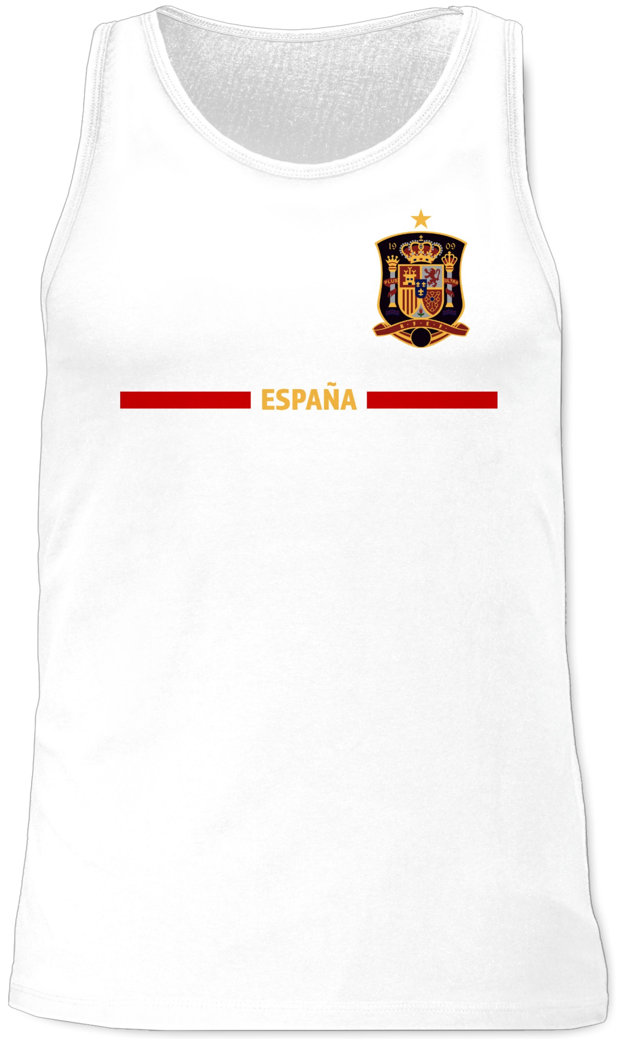 Shirtracer Tanktop Spanisches Trikot Wappen, España mit Stolz, Spanien Fan-Motiv 2024 Fussball EM Fanartikel