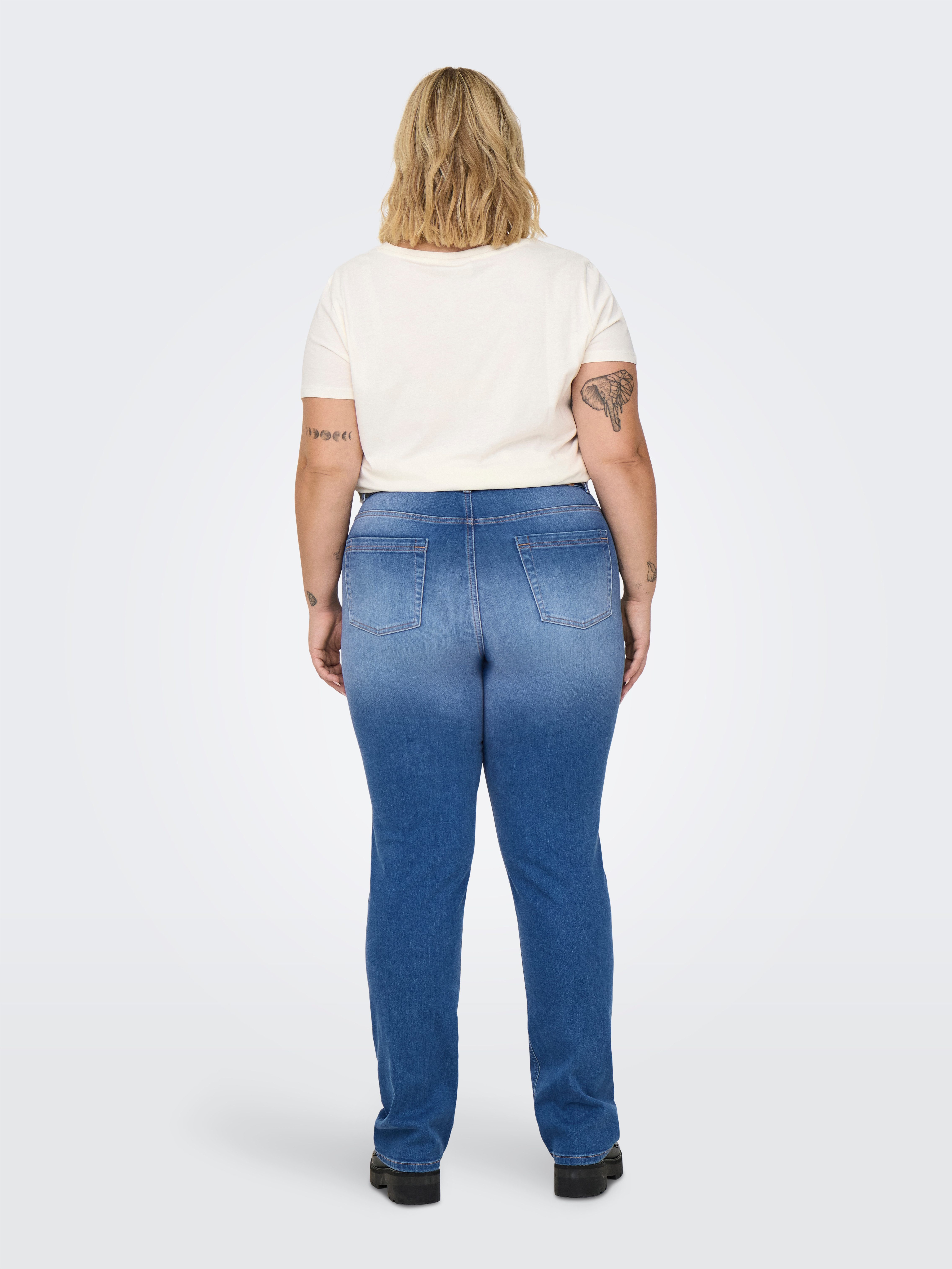 ONLY CARMAKOMA High-waist-Jeans CARWILLY HW STRAIGHT DNM REA12187 NOOS