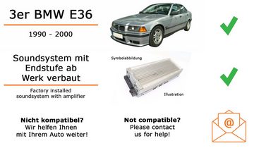 JUST SOUND best choice for caraudio Autoradio Einbaupaket mit KDC-BT460U für 3er BMW E36 mit Bose System Autoradio
