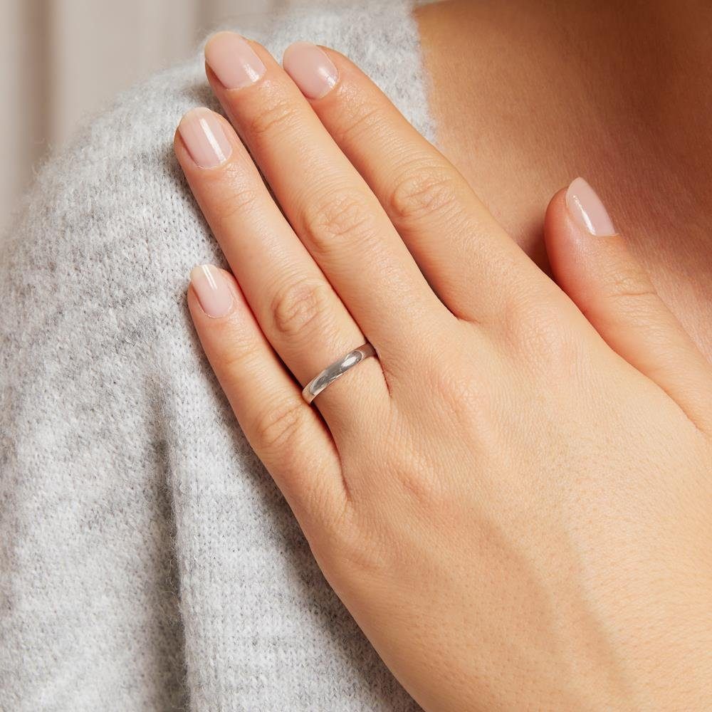 JEWLIX Goldring Minimalistischer Ring aus 585er Weißgold -3 mm Breit ER0005 günstig online kaufen