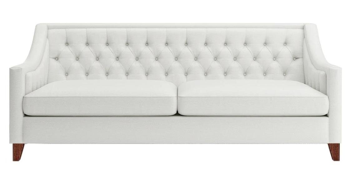 JVmoebel Chesterfield-Sofa Luxus Weißer Chesterfield Dreisitzer 3-Sitzer Couch Moderner Still Neu, Made in Europe