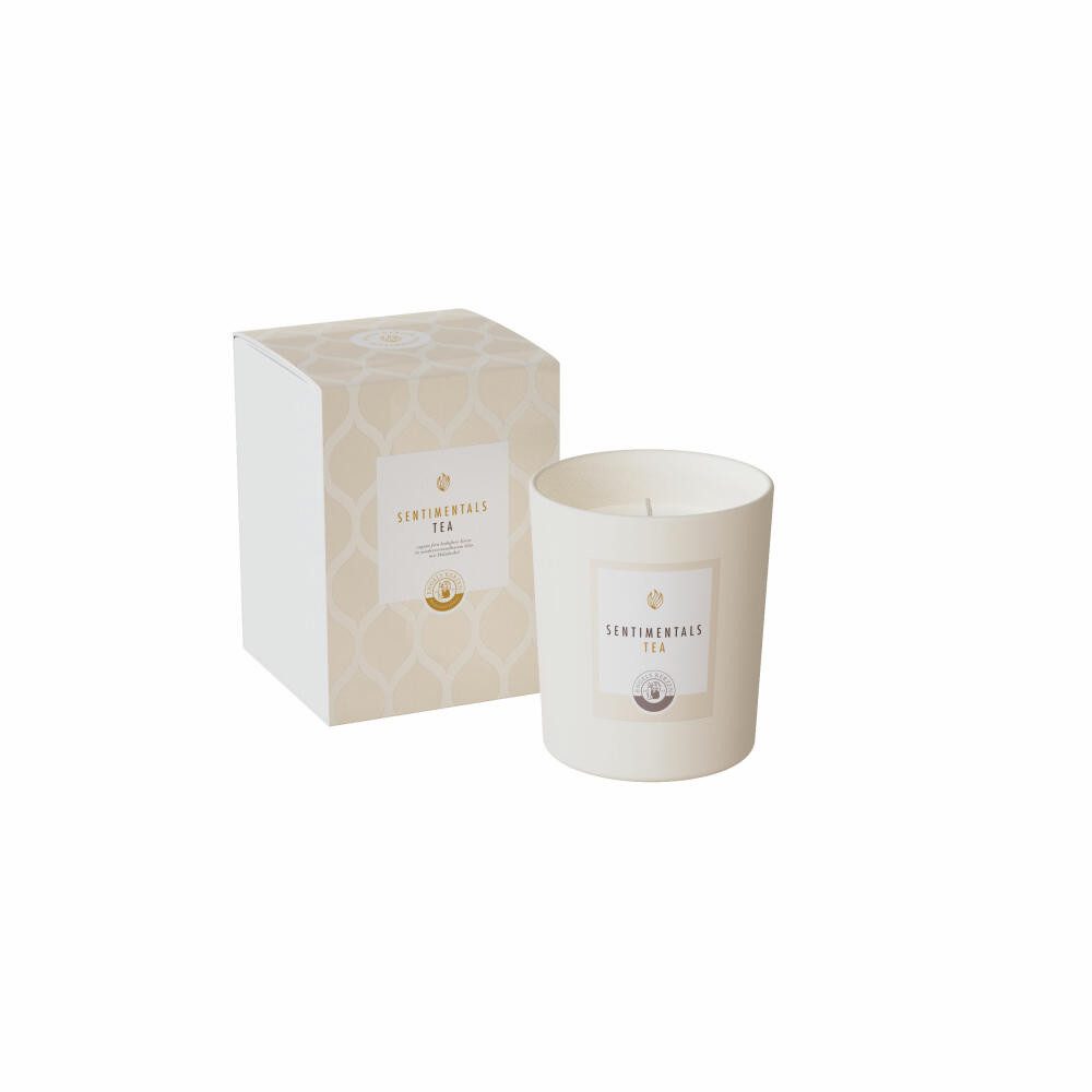 Engels Kerzen Duftkerze Sentimentals M im Glas - Tea, Weiß, 13 cm