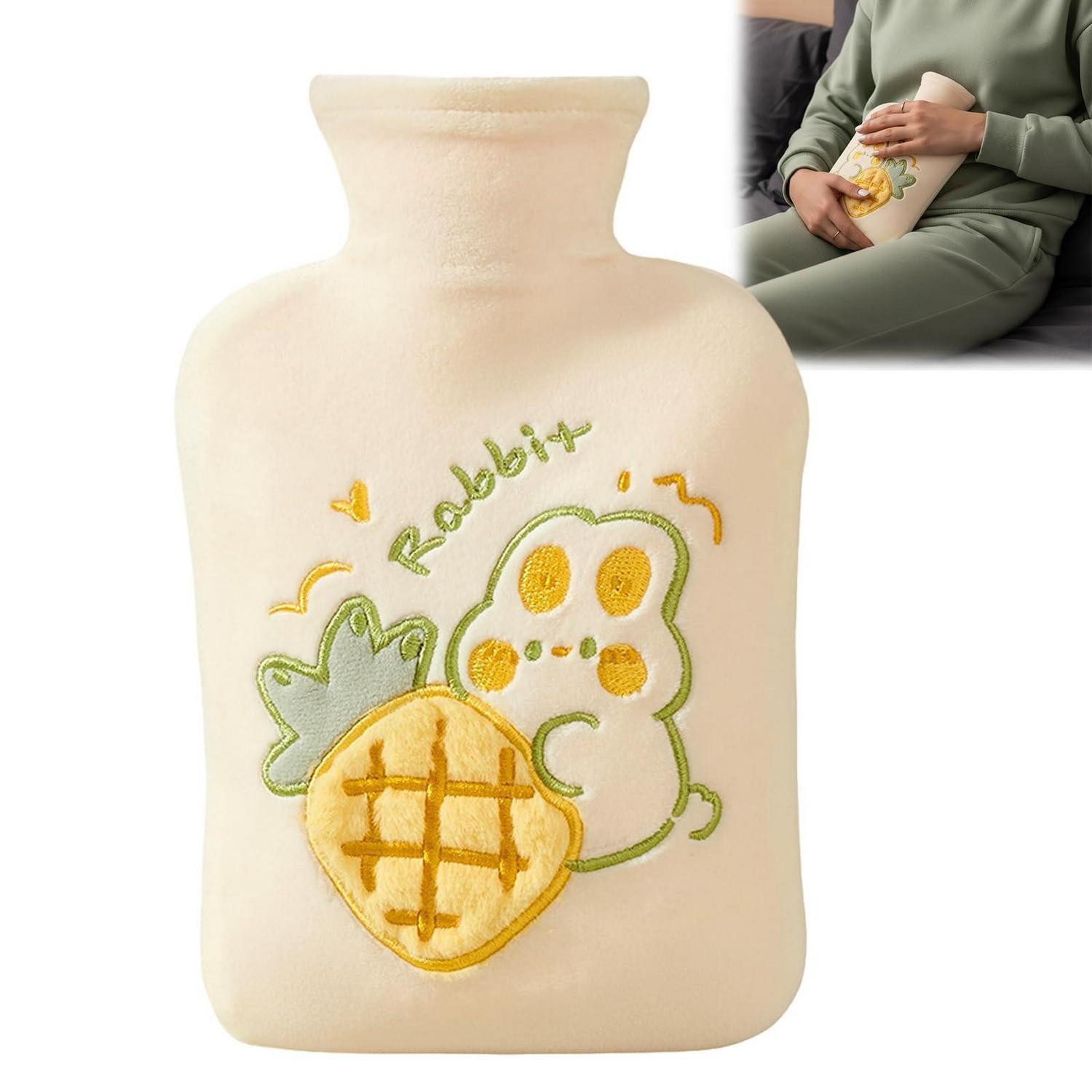 LuxusKollektion Wärmflasche Wärmflasche Flauschig 1L