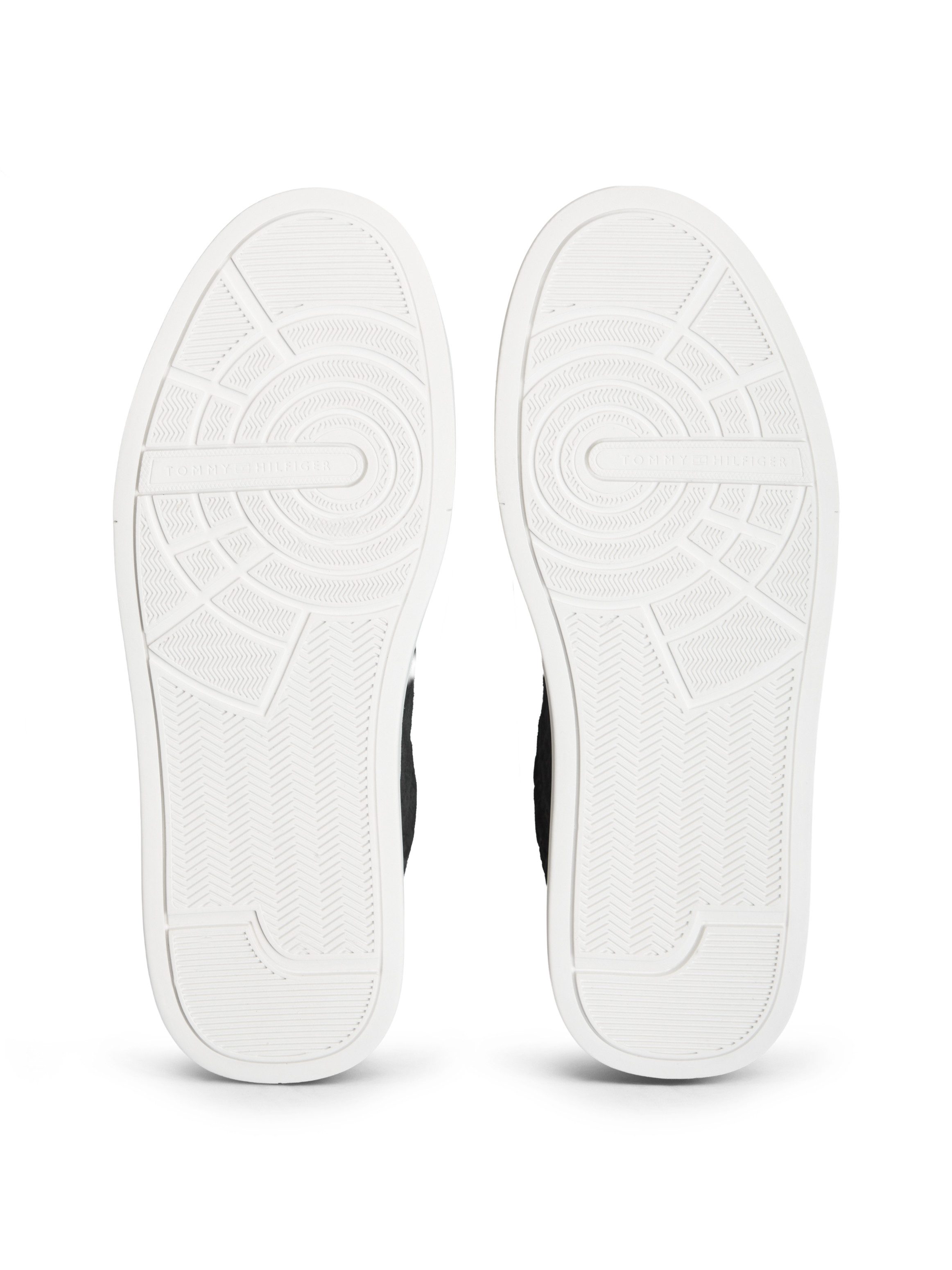 Tommy Hilfiger TH COURT LTH MIX MONOGRAM Sneaker Freizeitschuh, Halbschuh, Schnürer mit TH-Allover-Prägung – Bild 3 von 5
