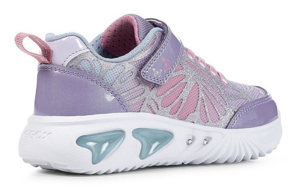 Geox Blinkschuh J ASSISTER GIRL Sneaker im Regenbogen-Look, Sneaker mit  Laufsohle aus Synthetik