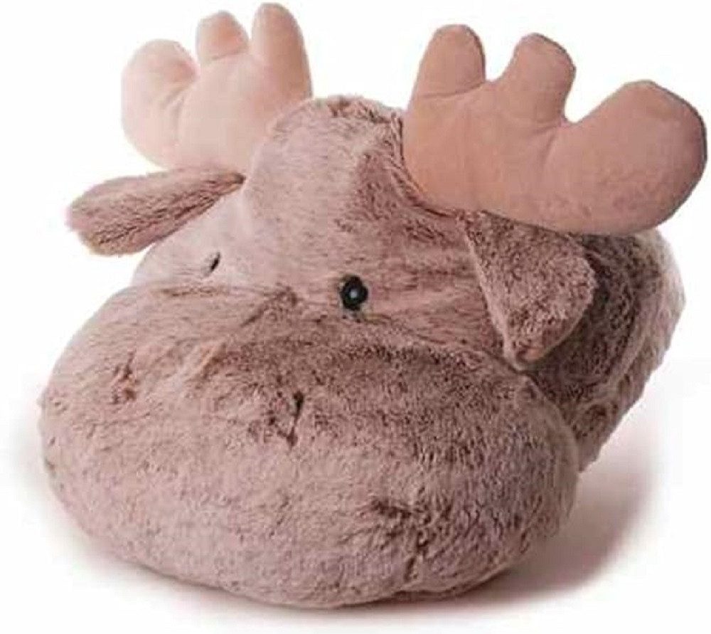 inware Wärmekissen Fußwärmer Elch / Schaf / Wolf / Hund Plüsch Tierdesigns, Fußsack, (1-tlg), Gummisohle ist rutschfest sowie robust / ideal als Geschenk