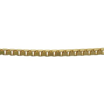 trendor Kette mit Anhänger Kreuz 24 mm Gold 333 (8 Karat) an Goldplattierter Silberkette