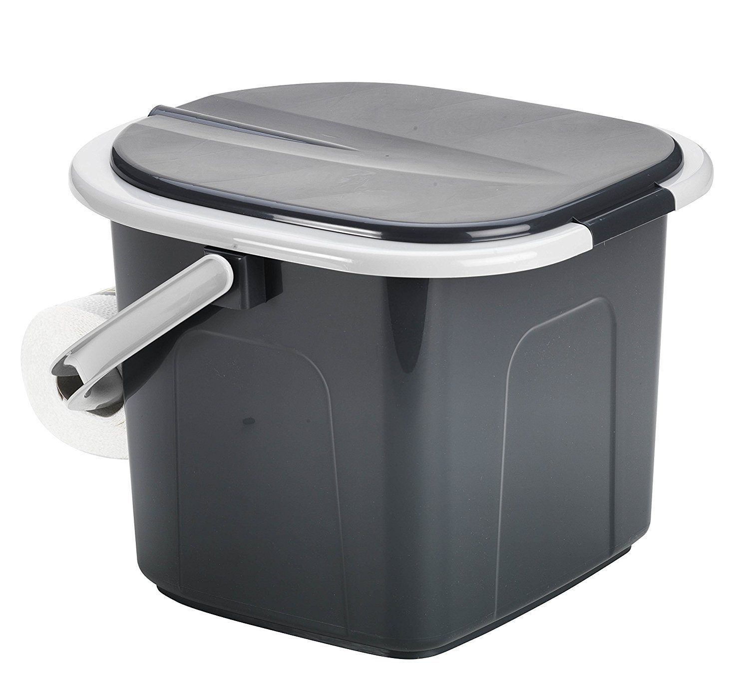 BranQ Campingtoilette 1305 Toiletteneimer, Reise WC Toilette Toiletteneimer Eimer 15,5L