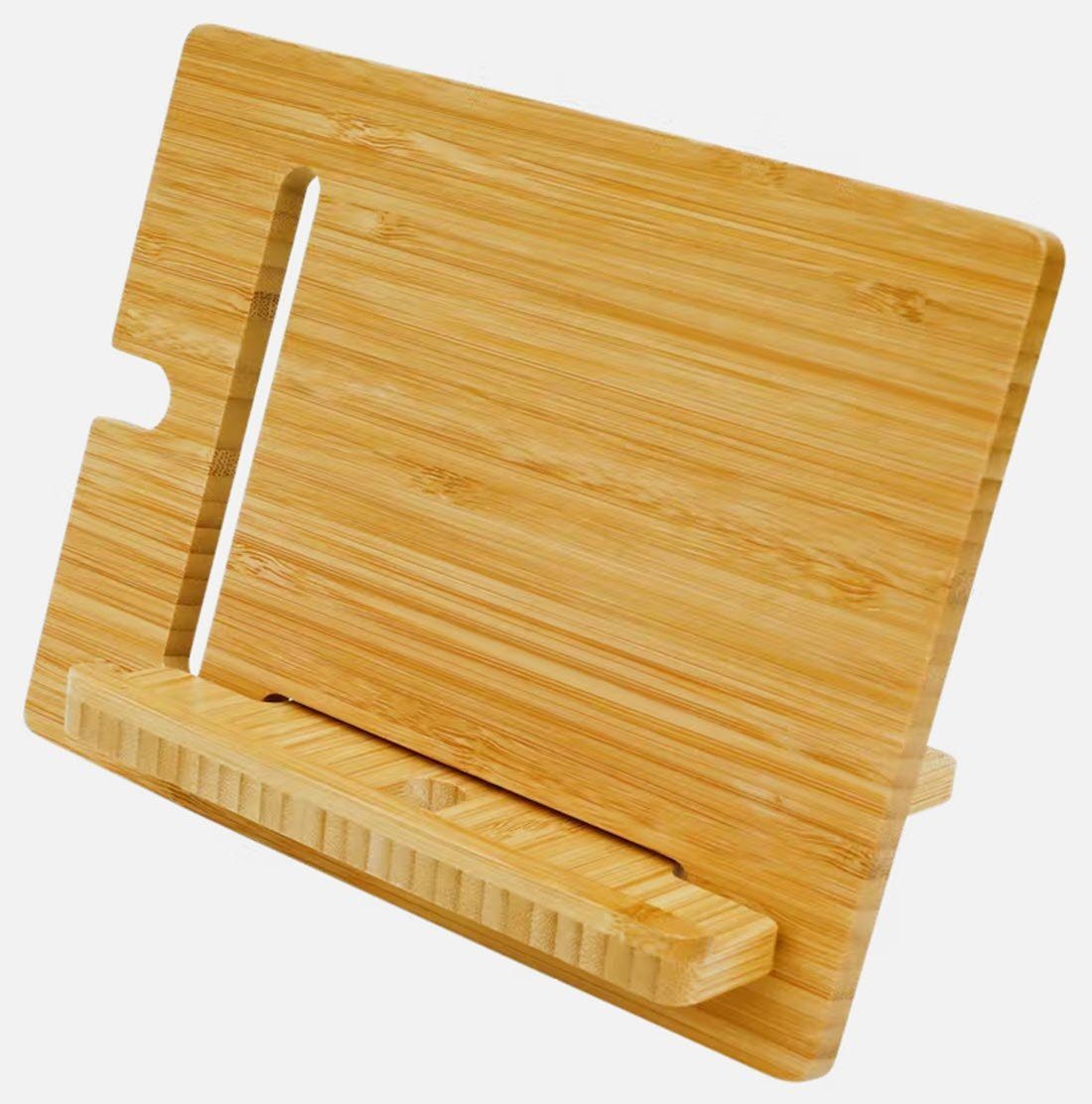 Spectrum Tablet-Ständer Tabletständer Tablet Stand Bamboo für Tablet u. Handy, (bis 12,00 Zoll)