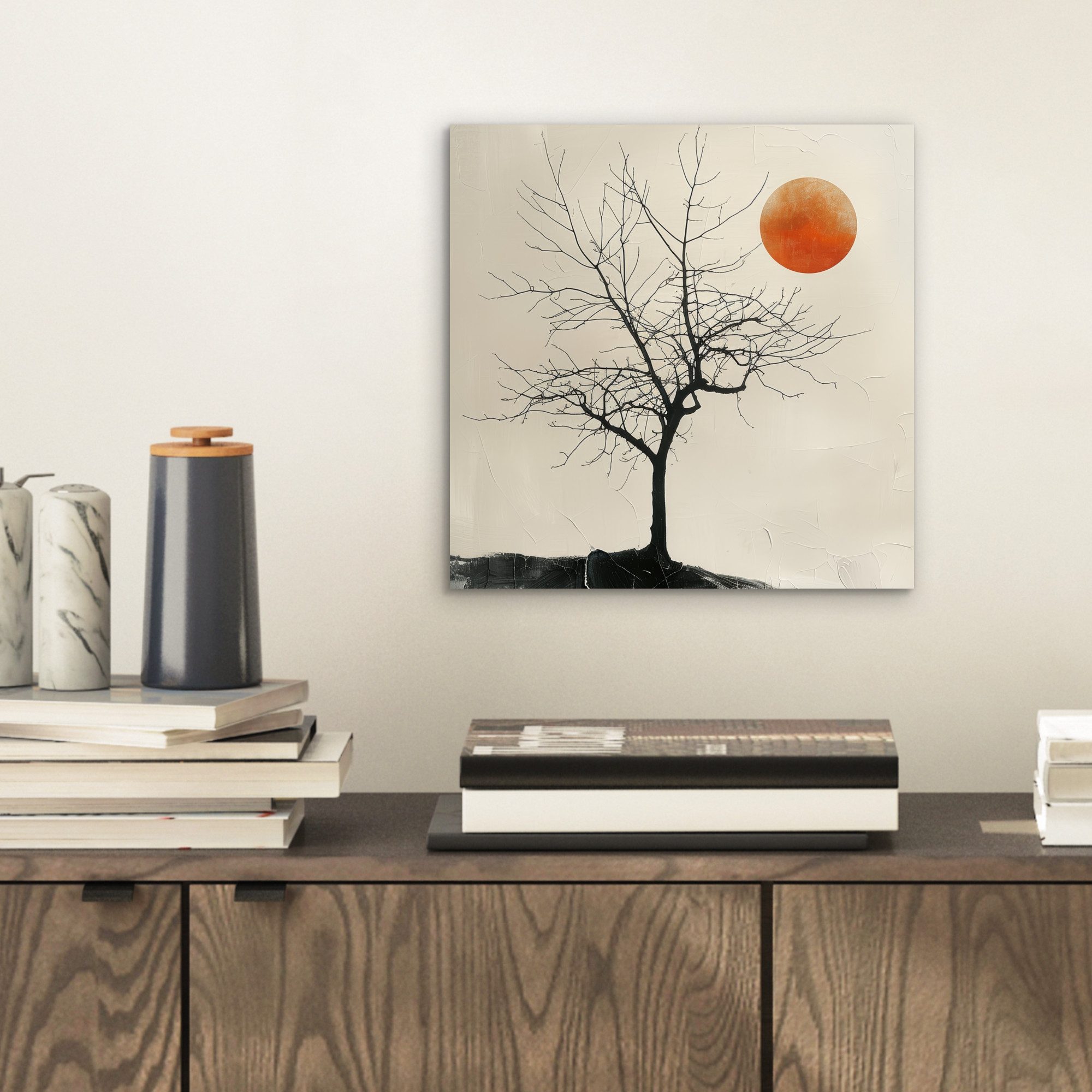 MuchoWow Metallbild Baum - Sonne - günstig online kaufen
