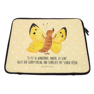 Mr. & Mrs. Panda Laptop-Hülle Schmetterling Zitronenfalter - Gelb Pastell - Geschenk, Tiermotive, S