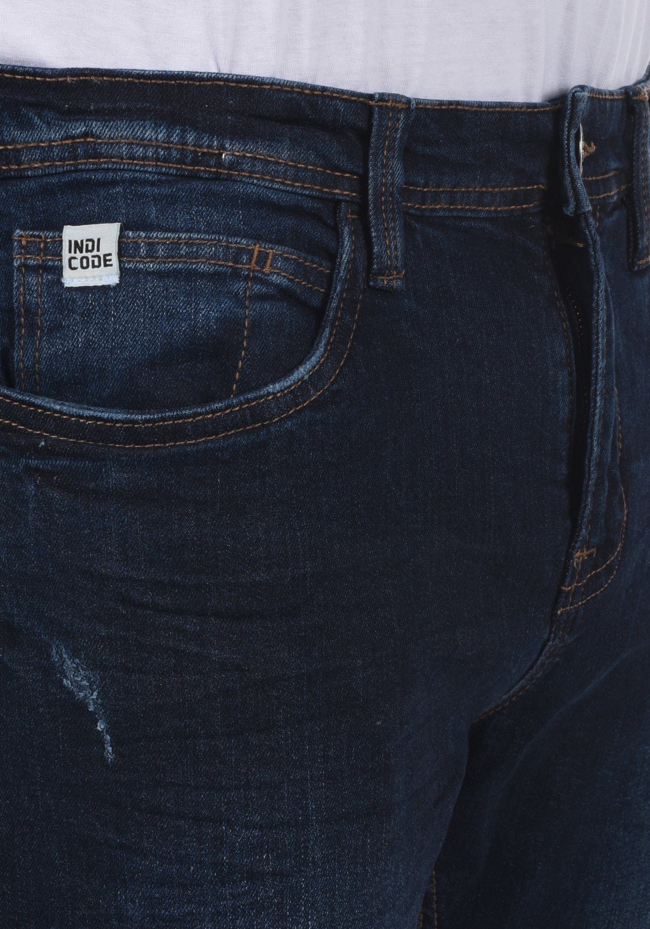 (855) Indicode 5-Pocket-Jeans IDAldersgate Dark Blue