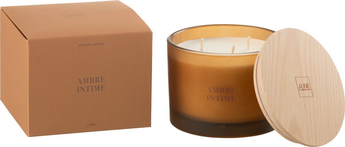 J-line Duftkerze Accords Essentiels Ambre Intime Oker 28U (1-tlg)